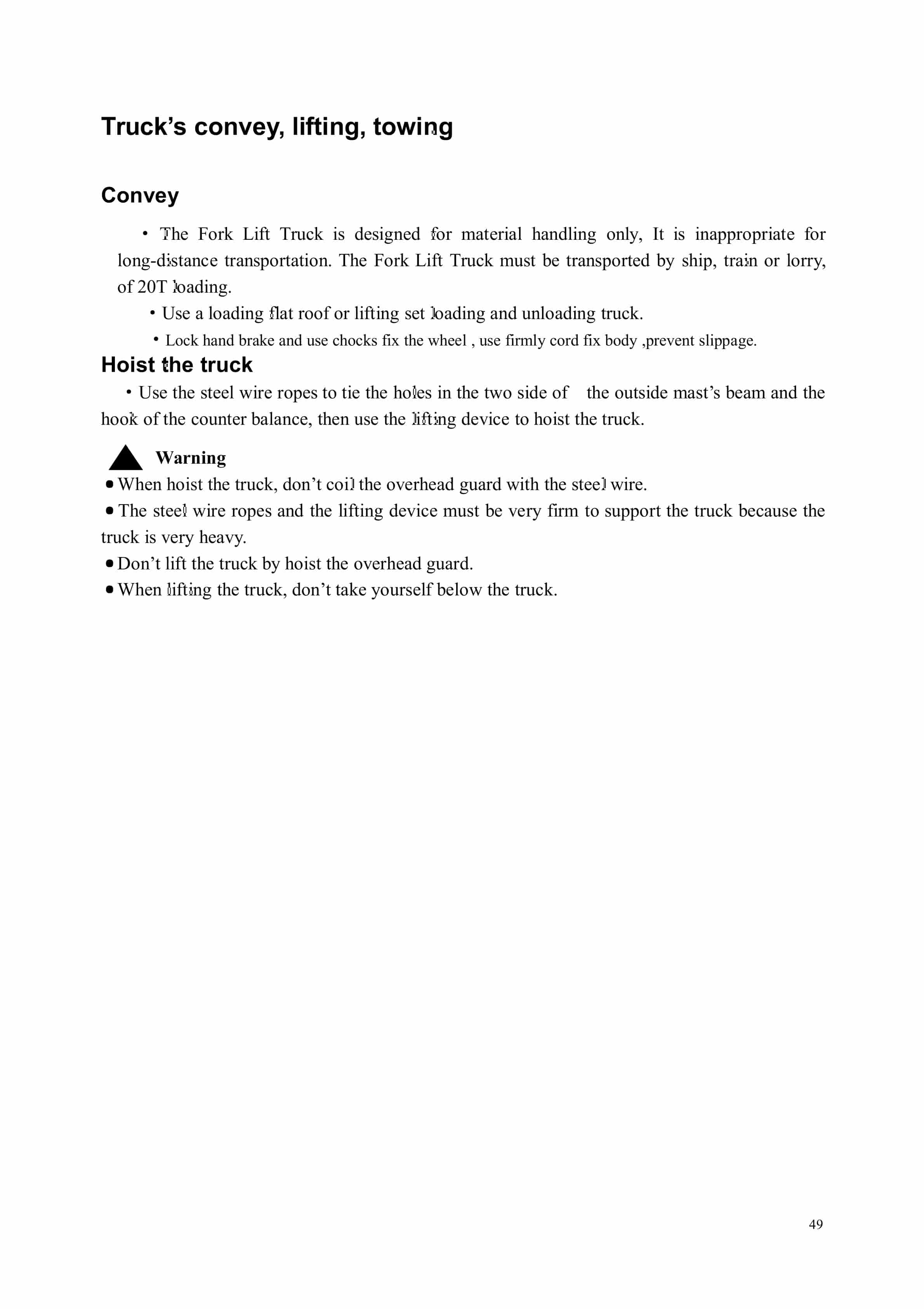Hangcha CPCD120-XG35 to CPCD160-XG57B Operation and Maintenance Manual-5