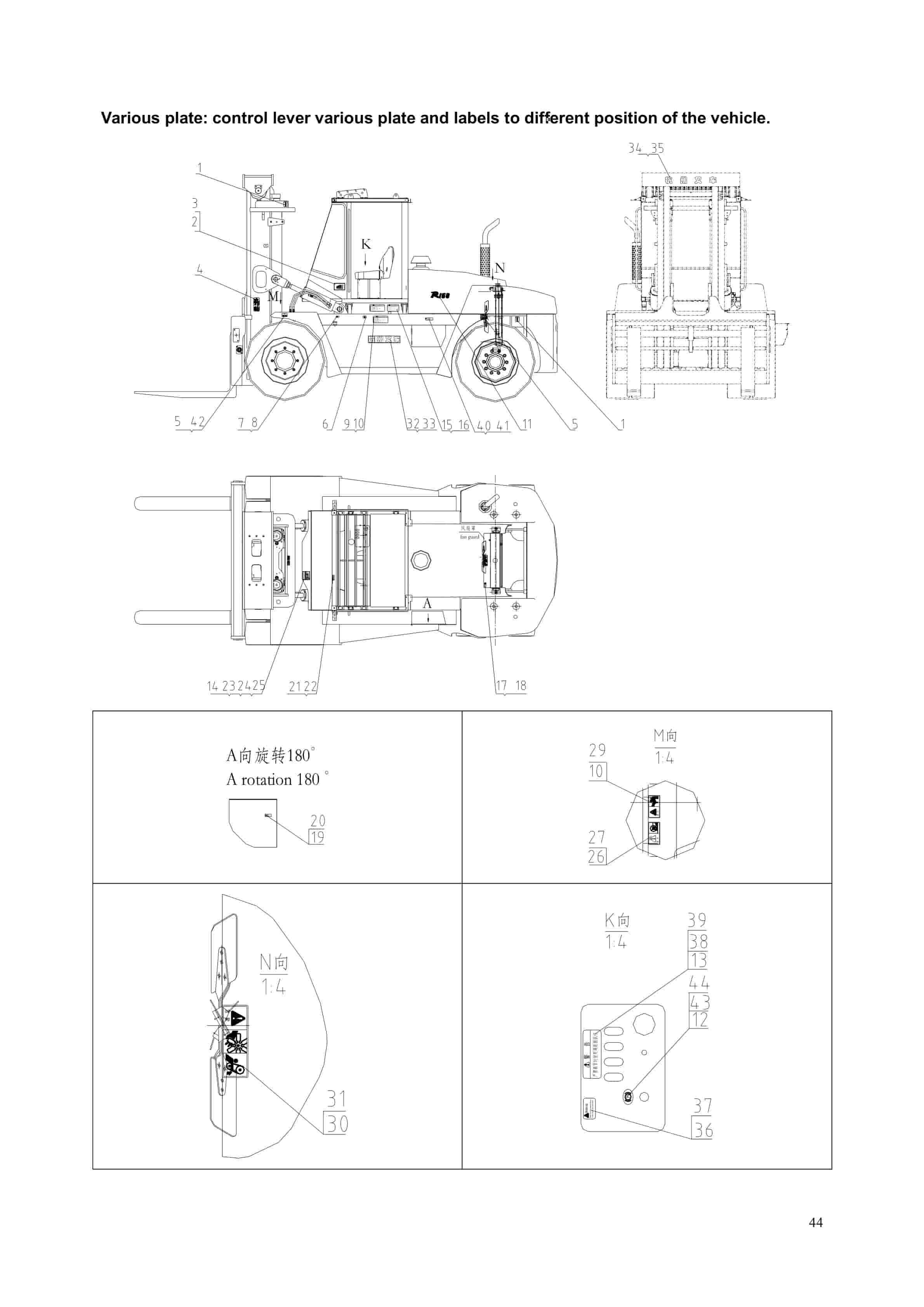 Hangcha CPCD120-XW25 to CPCD160-XW79 Operation and Maintenance Manual-4