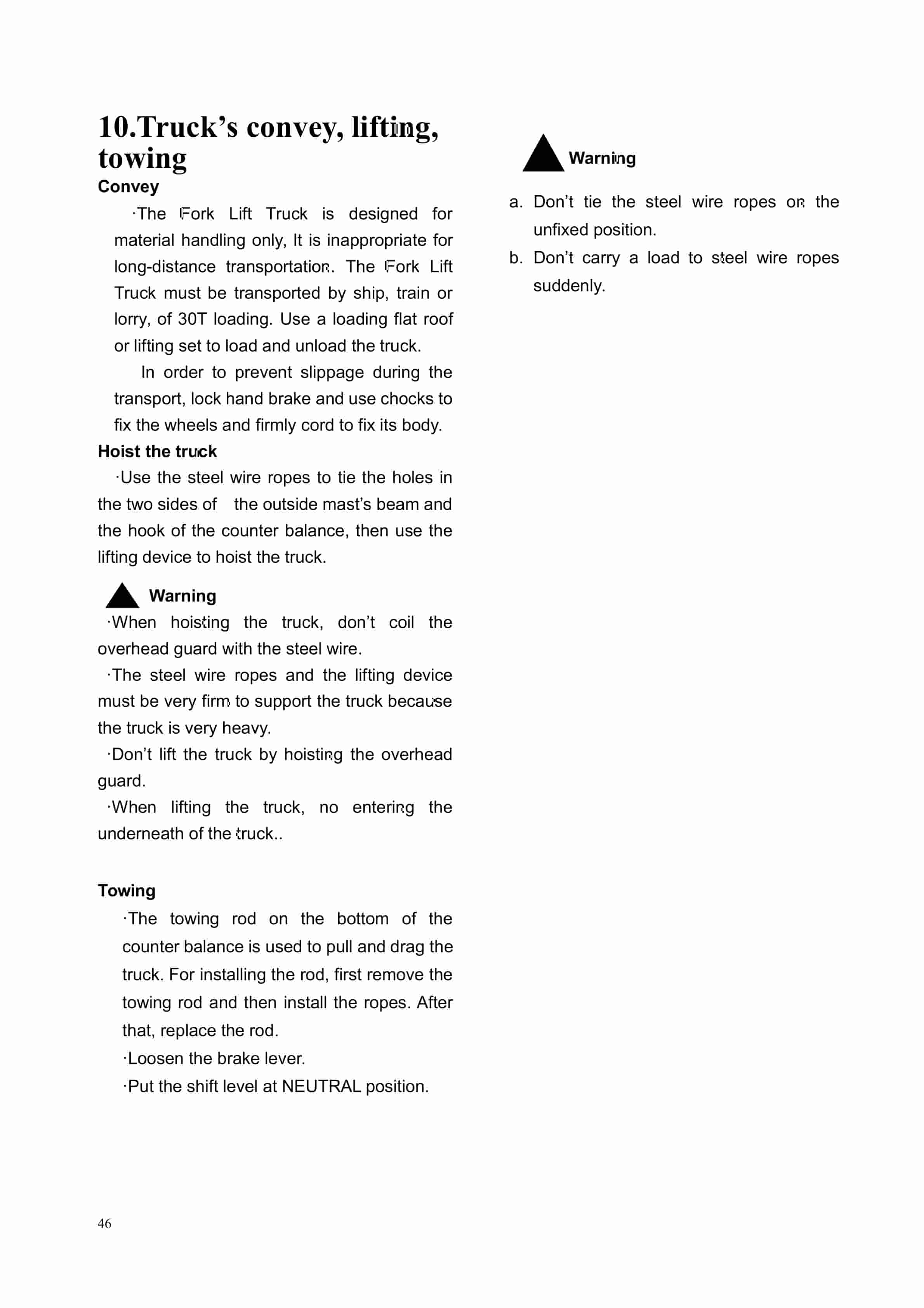 Hangcha CPCD140-W2 to CPCD180-W25-12 Operation and Maintenance Manual-3