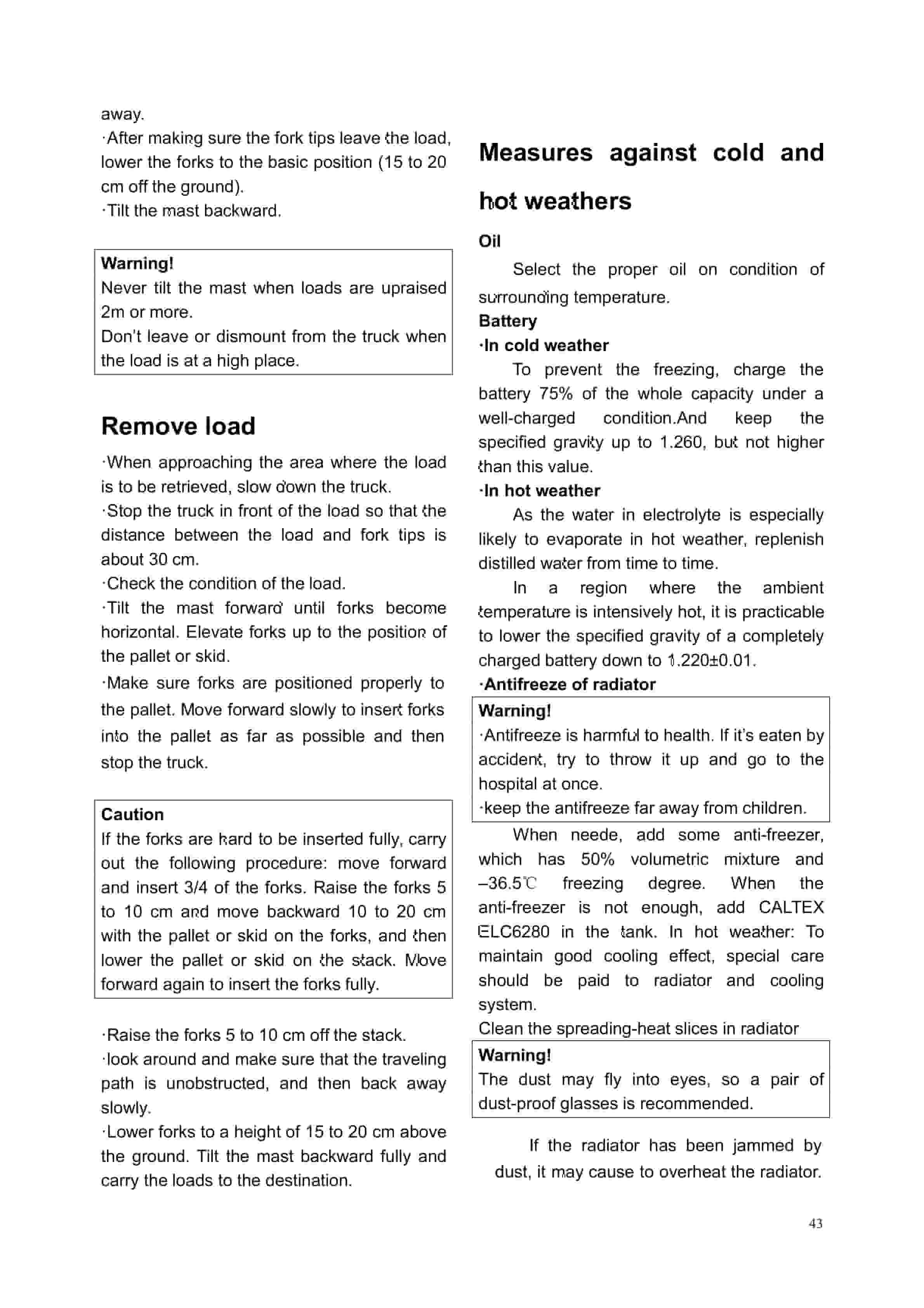 Hangcha CPCD140-XRAW85G to CPCD180-XRH9G Operation and Maintenance Manual-2