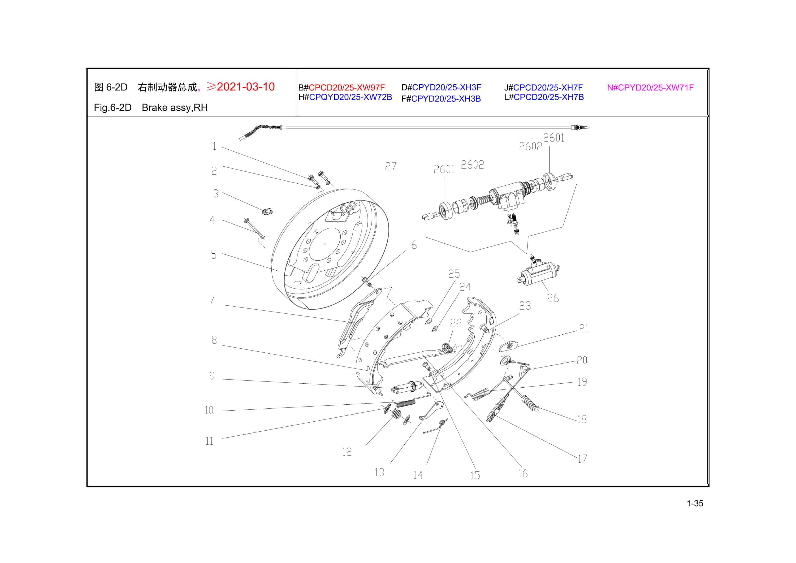 Hangcha CPCD30-XW97F to CPYD25-XW71F Parts Catalog-3