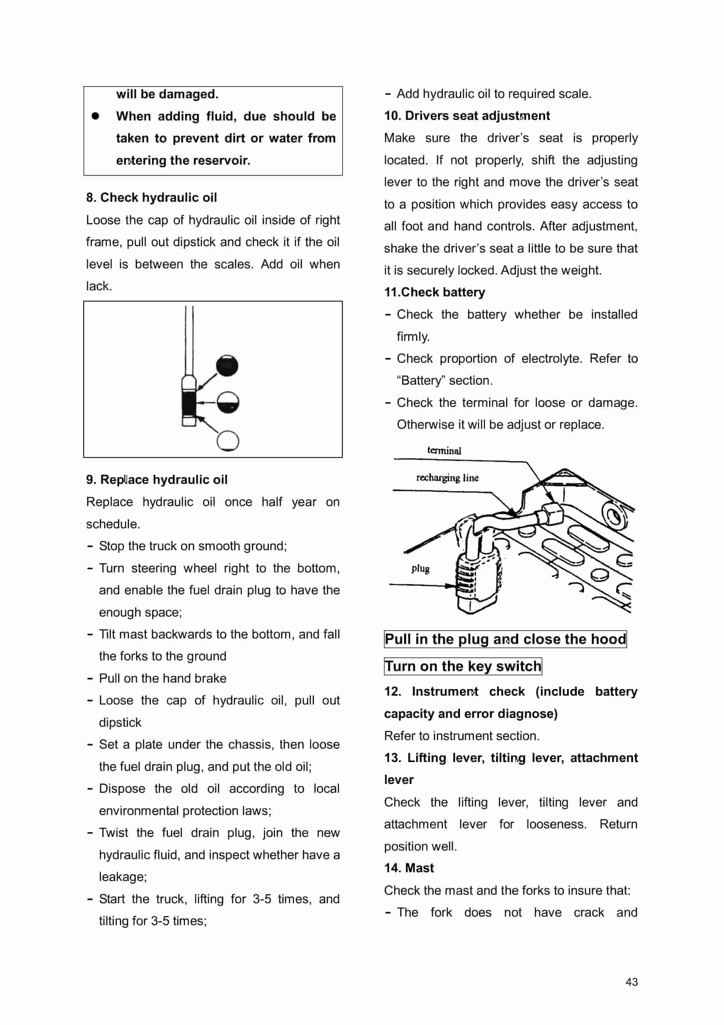 Hangcha CPD10J to CPD50J-D2 Operation and Maintenance Manual-2