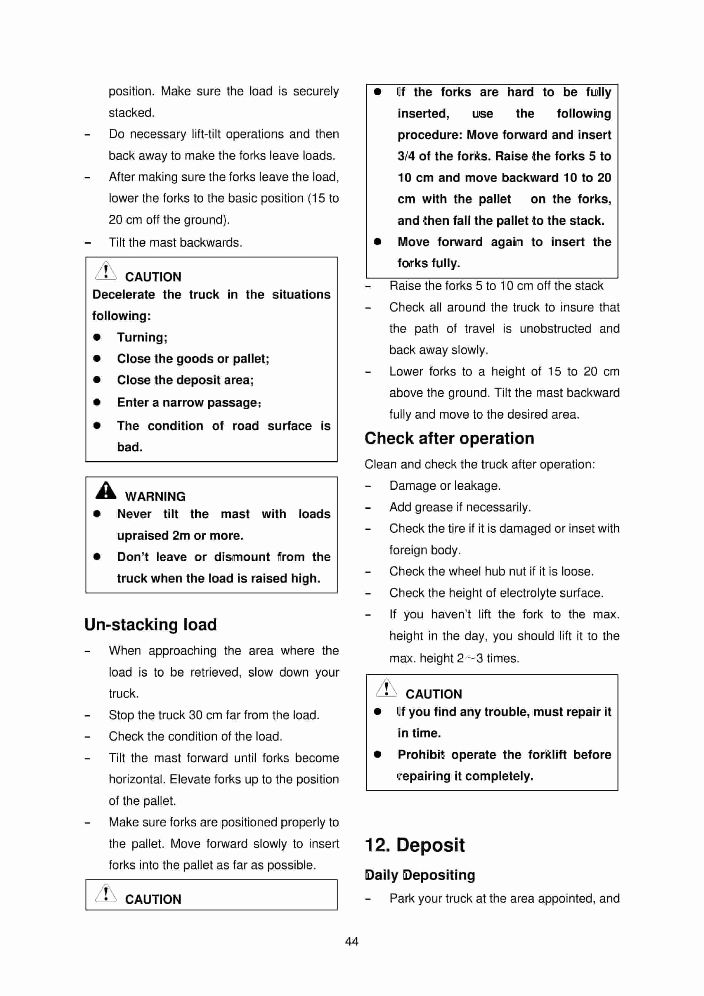 Hangcha CPD15-AEY2 to CPD20-AEXD2-I Operation and Maintenance Manual-2