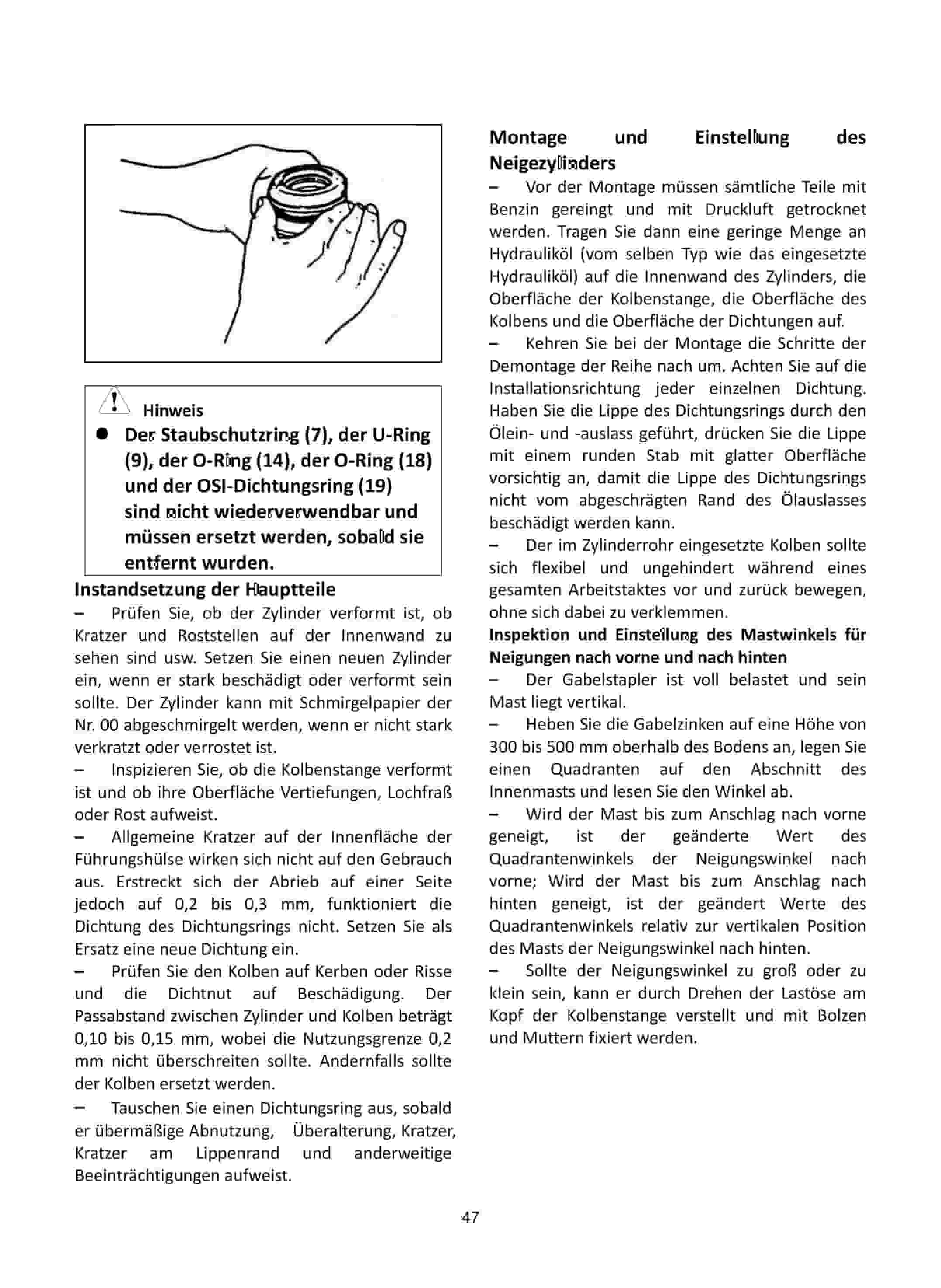 Hangcha CPD15-XD4-SI16 to CPD50-XXD4-SI28 Maintenance Manual DE-2