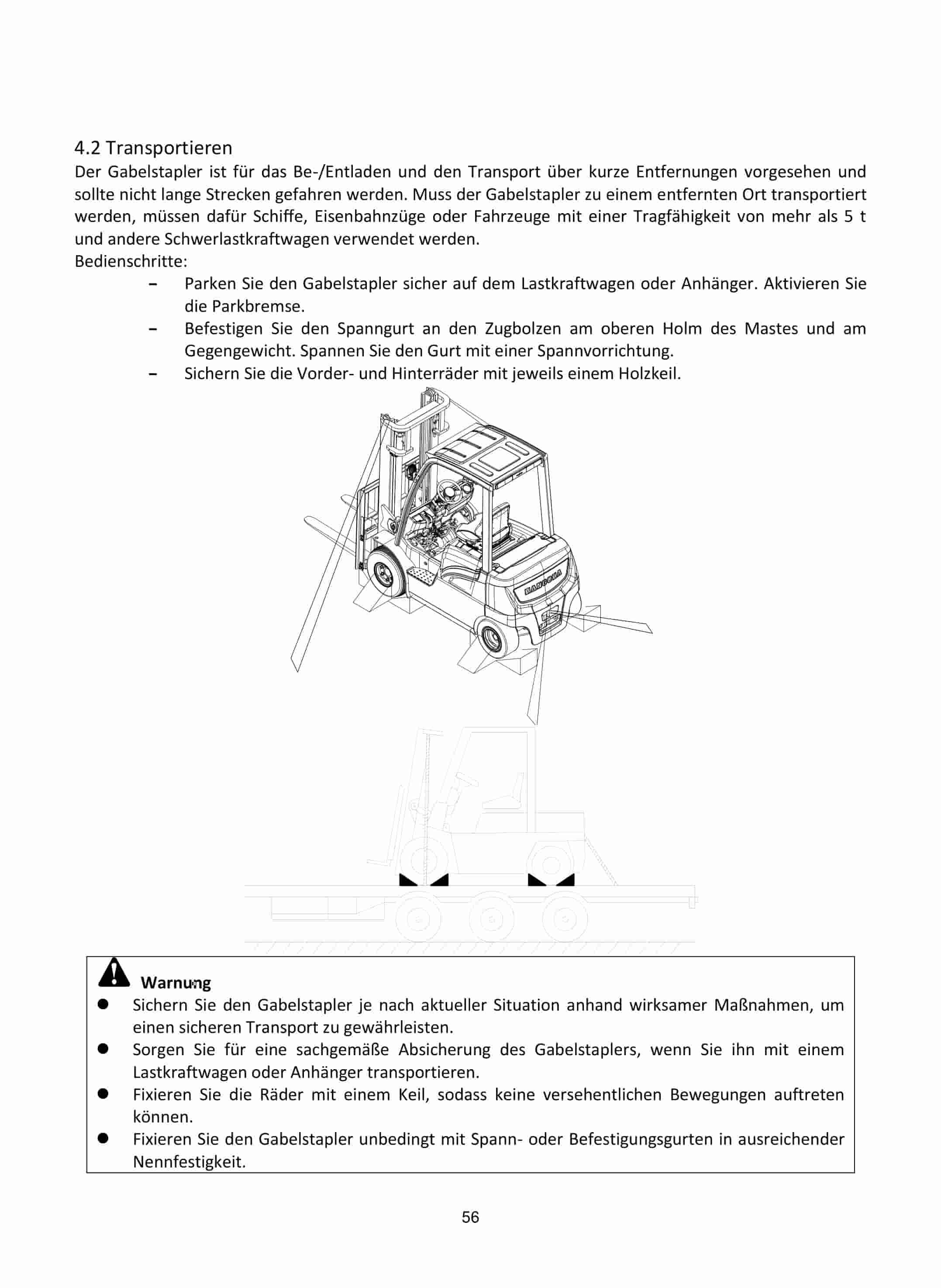 Hangcha CPD15-XD4-SI16 to CPD50-XXD4-SI28 Operation and Maintenance Manual DE-2