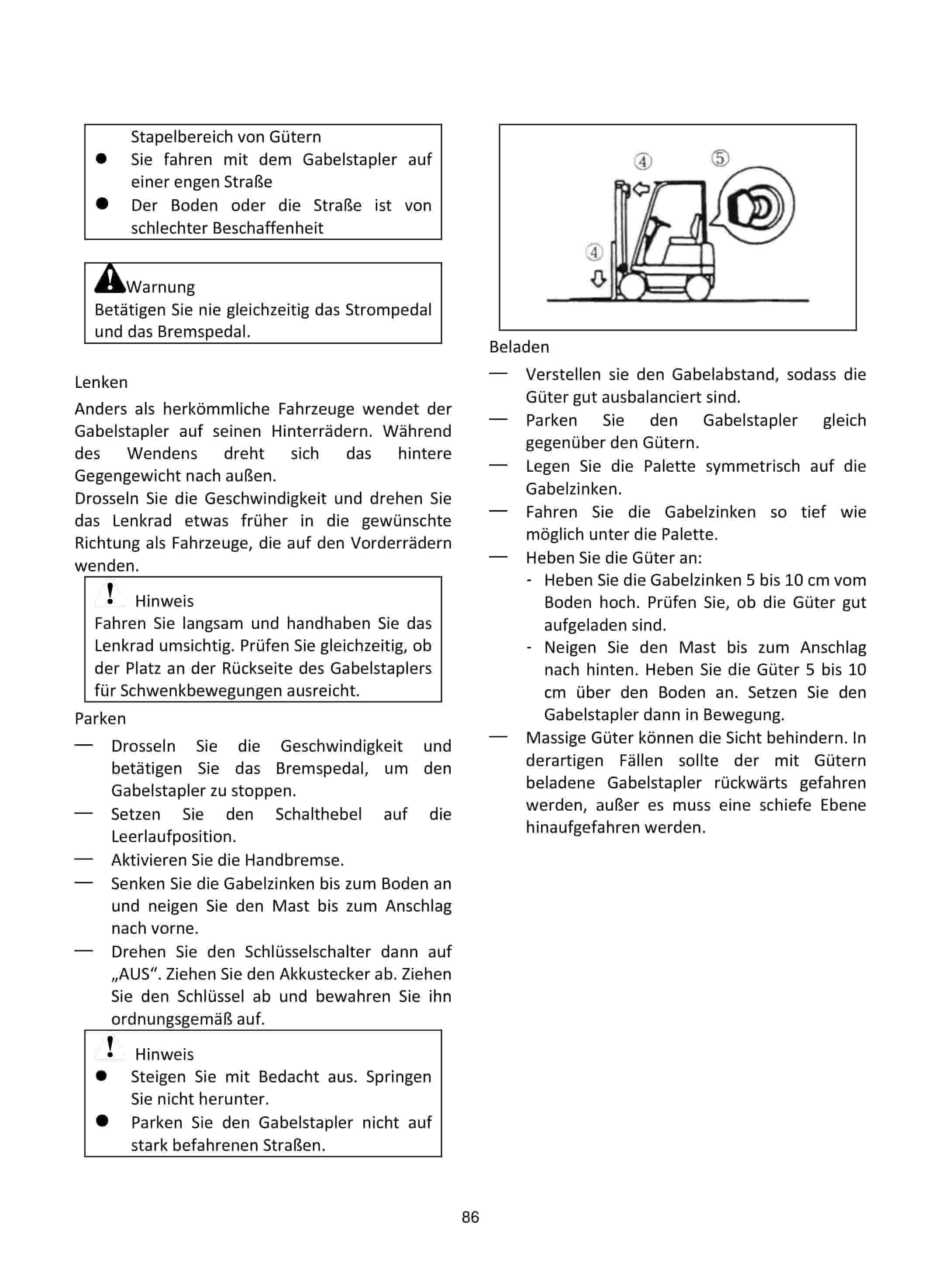 Hangcha CPD15-XD4-SI16 to CPD50-XXD4-SI28 Operation and Maintenance Manual DE-4