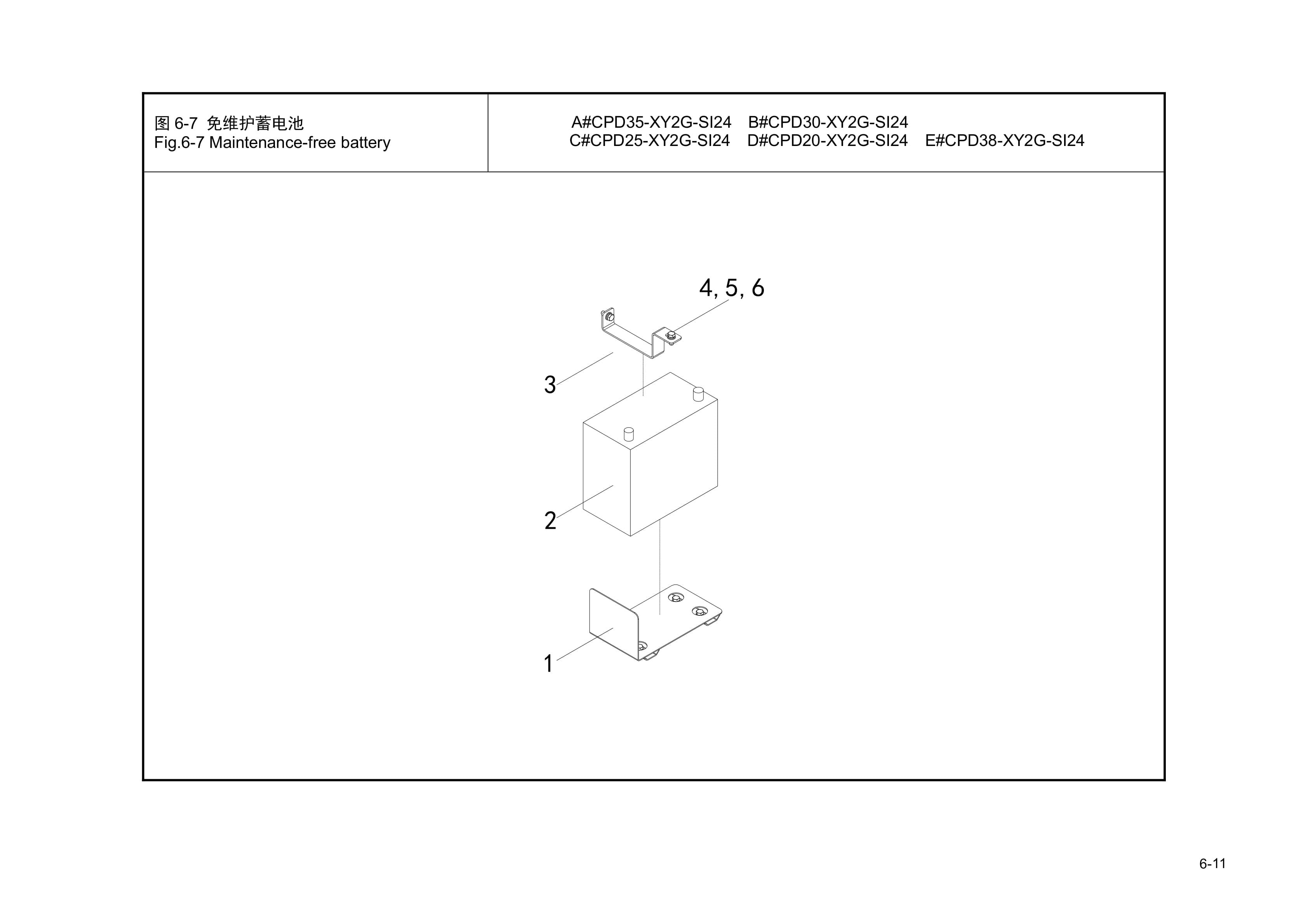 Hangcha CPD20-XY2G-SI24 to CPD38-XY2G-SI24 Parts Catalog-4