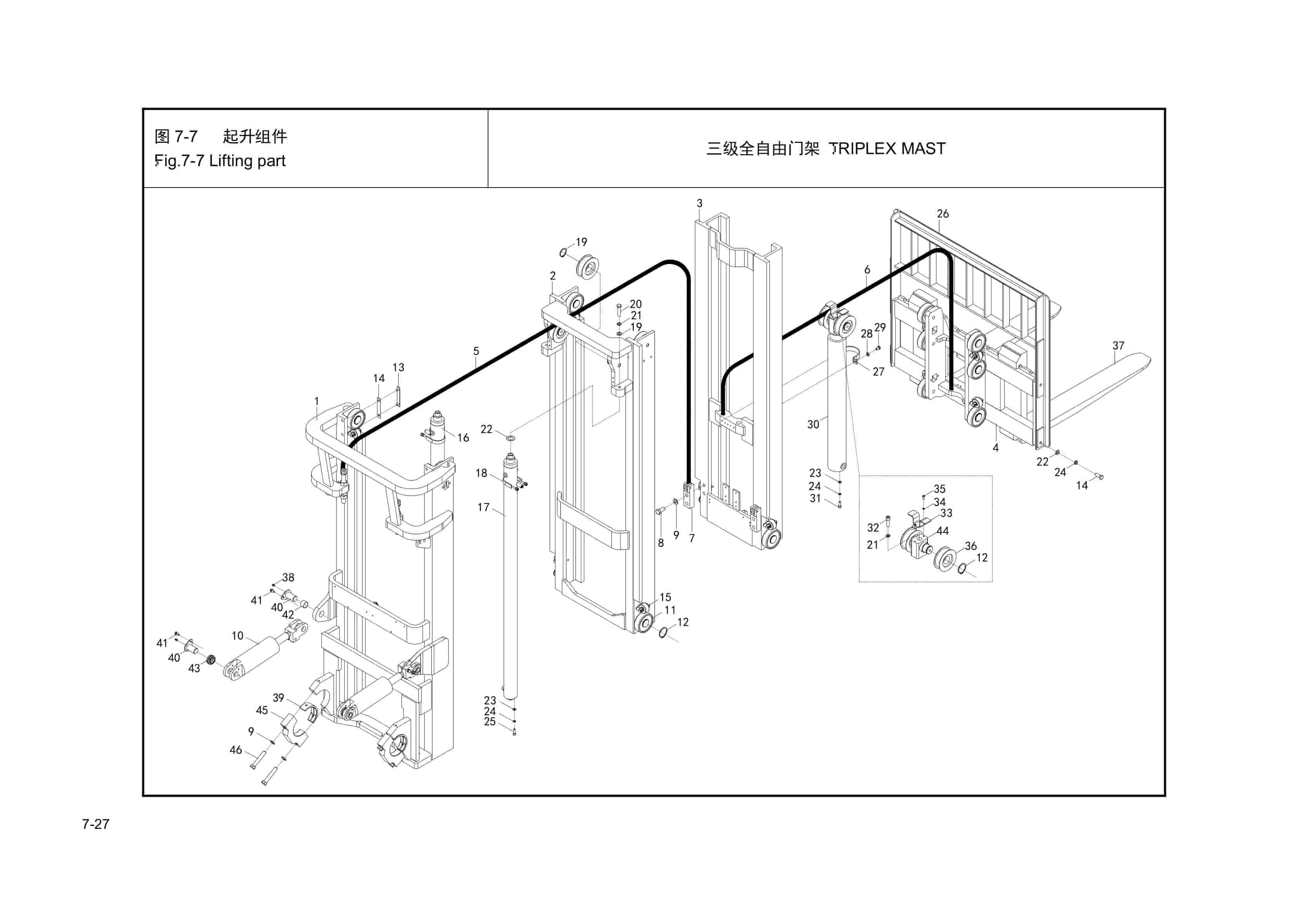 Hangcha CPD40-XD4-SI28 to CPD50-XXD6-SI28 Parts Catalog-4