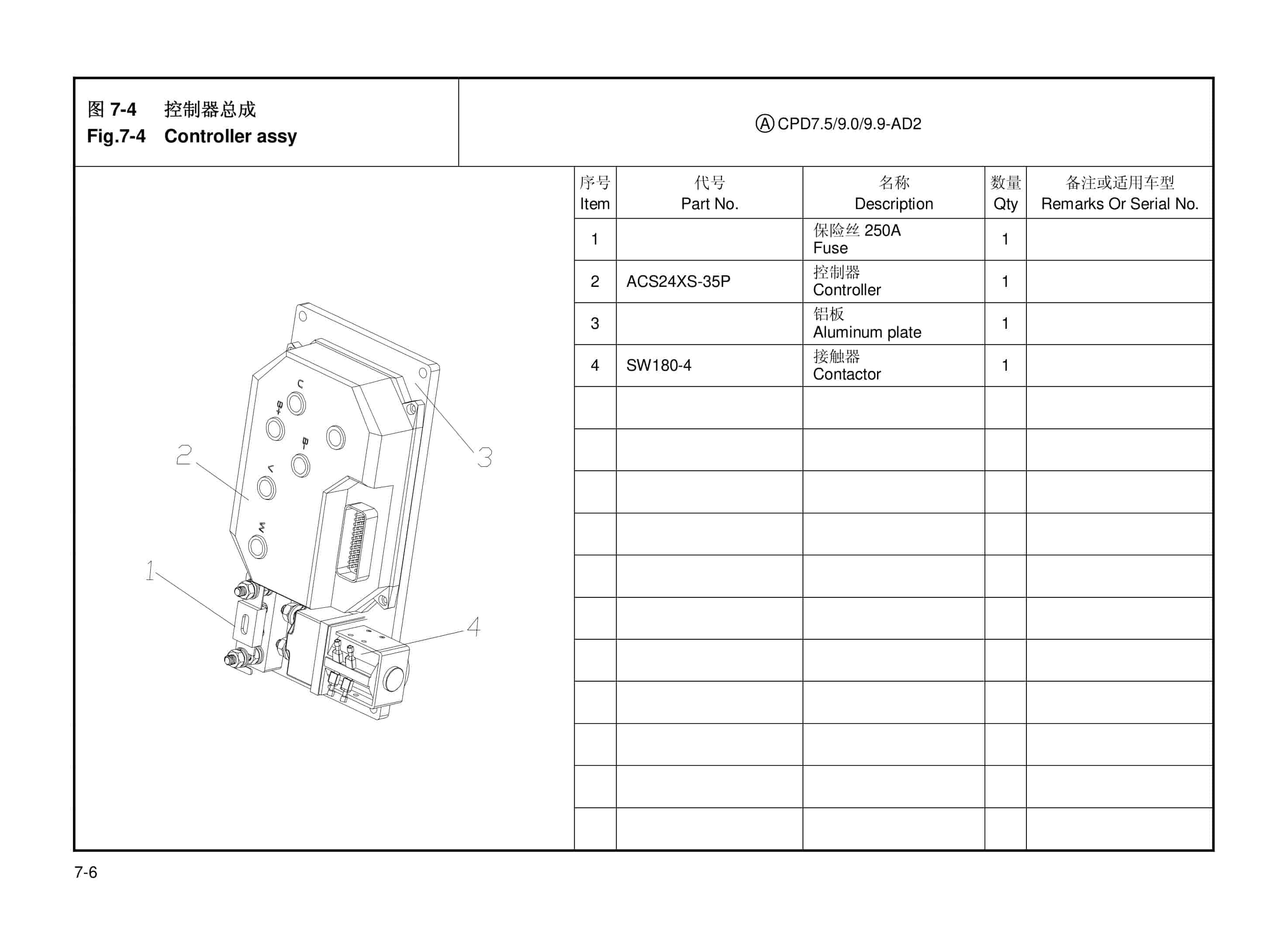 Hangcha CPD7.5-AC1 to CPD9.9-AZ3 Parts Catalog-4