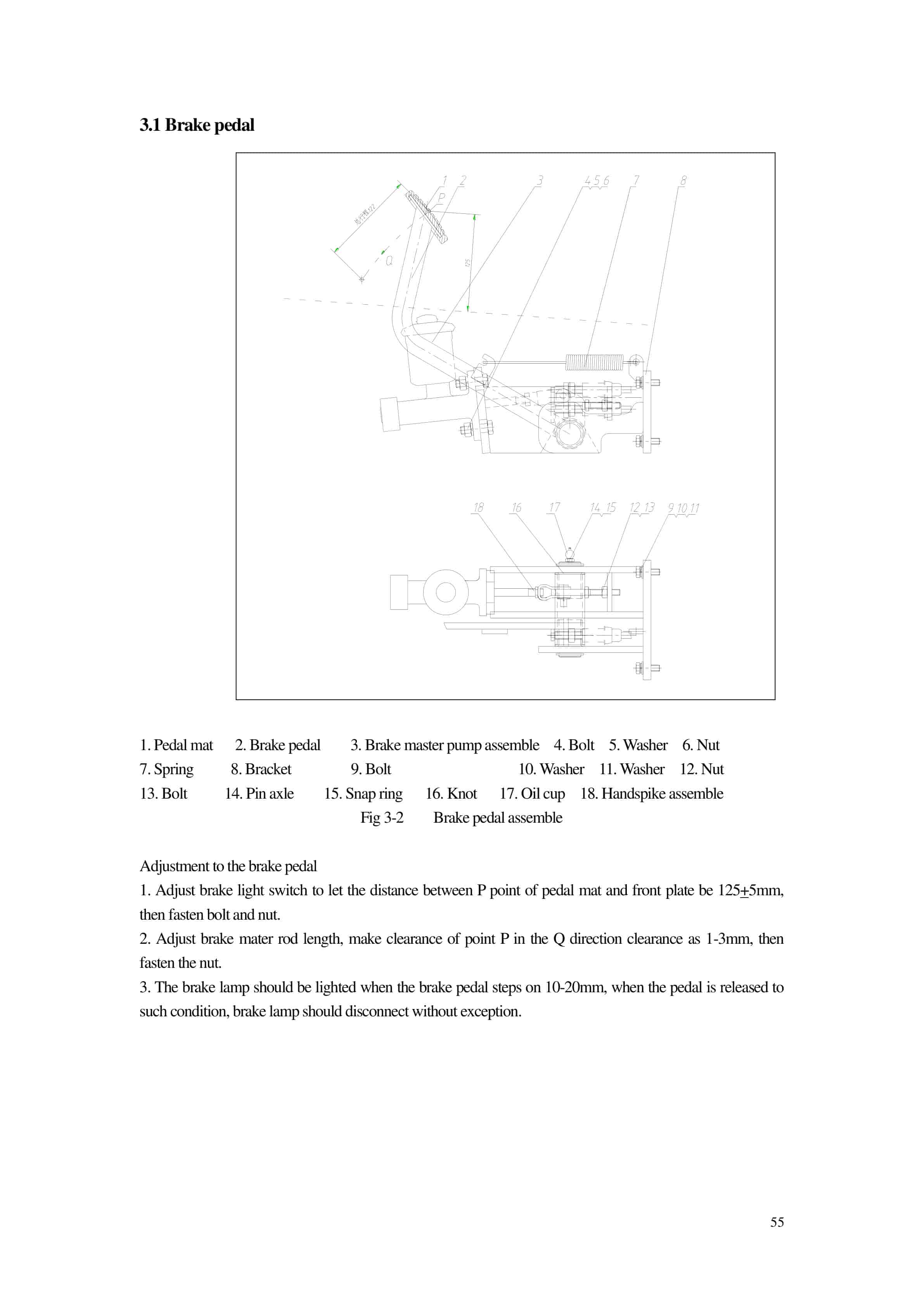 Hangcha CPDS15J-H 3-Wheel Counterbalanced Battery Forklift Truck of Rear-wheel Drive Operation and Maintenance Manual-3