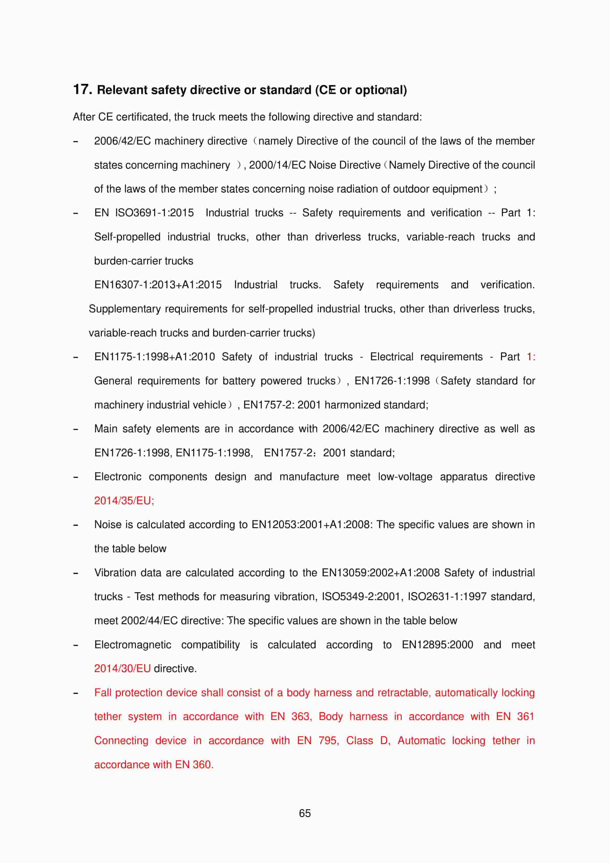 Hangcha CQD12-AC4-I to CQD20-AC4-I Operation and Maintenance Manual-3