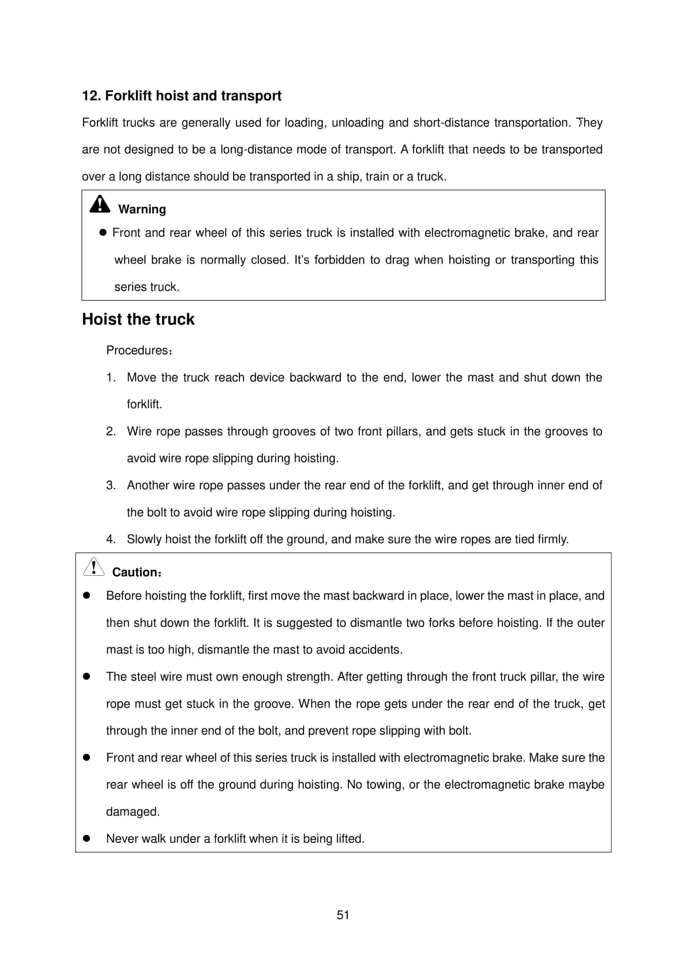 Hangcha CQD12-AC4 to CQD20-AD2 Operation and Maintenance Manual-2