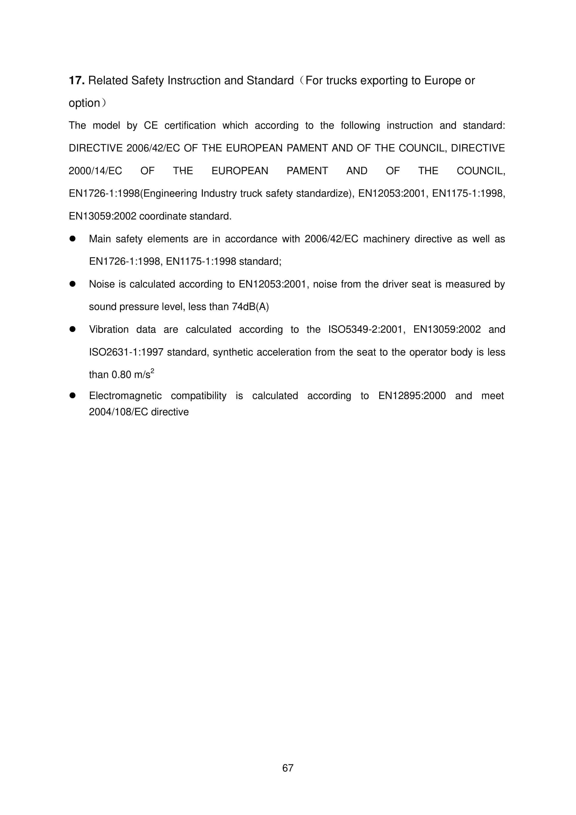Hangcha CQD12-AC4 to CQD20-AD2 Operation and Maintenance Manual-3