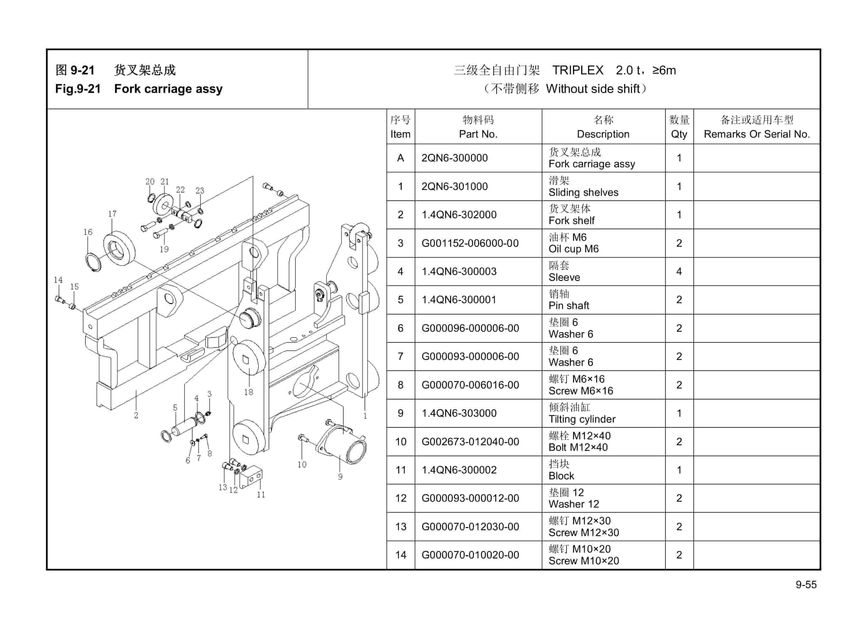 Hangcha CQD12-J to CQD20H-JZ4 Parts Catalog-5