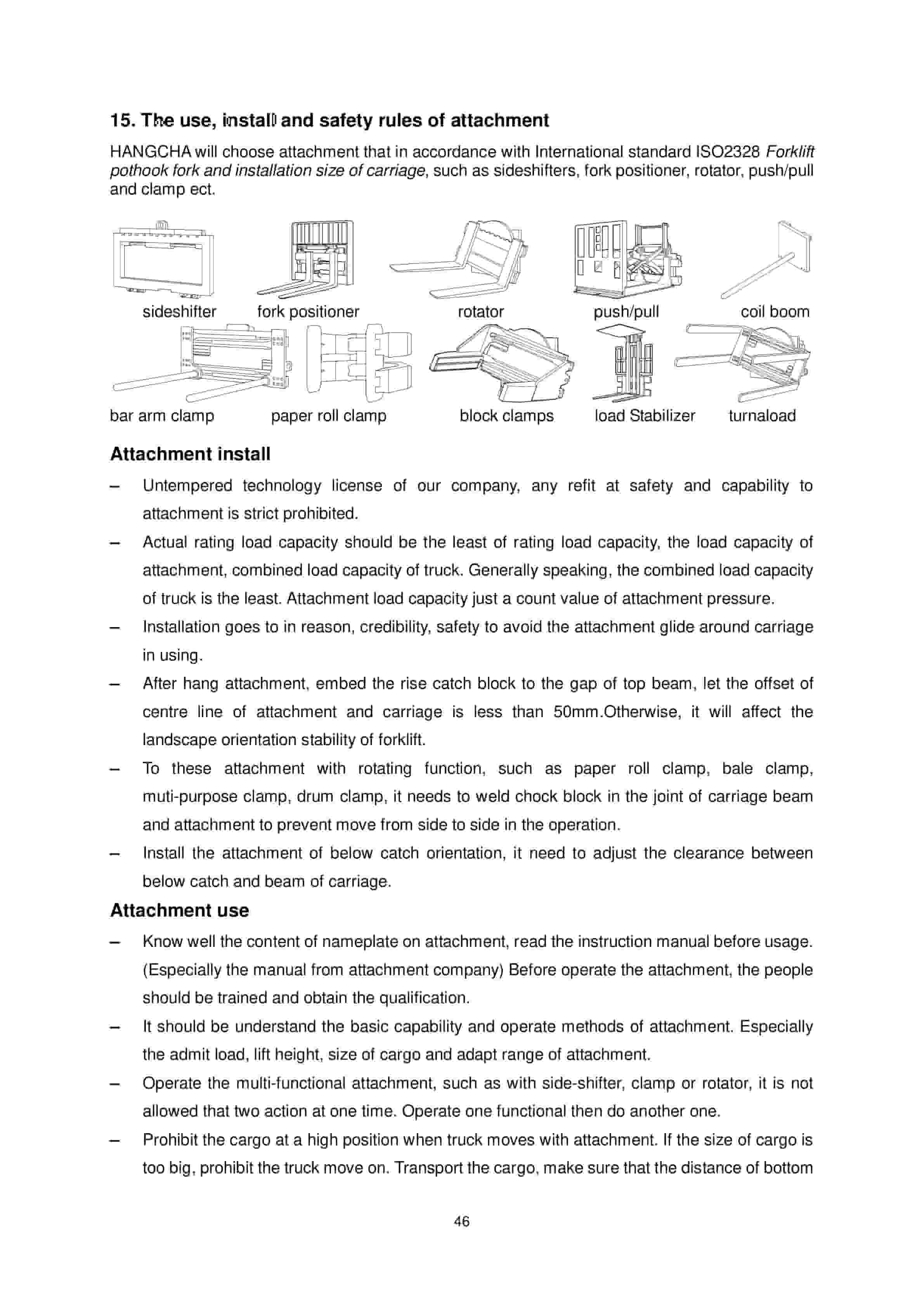 Hangcha CQD15-AMC1 Operation and Maintenance Manual-2