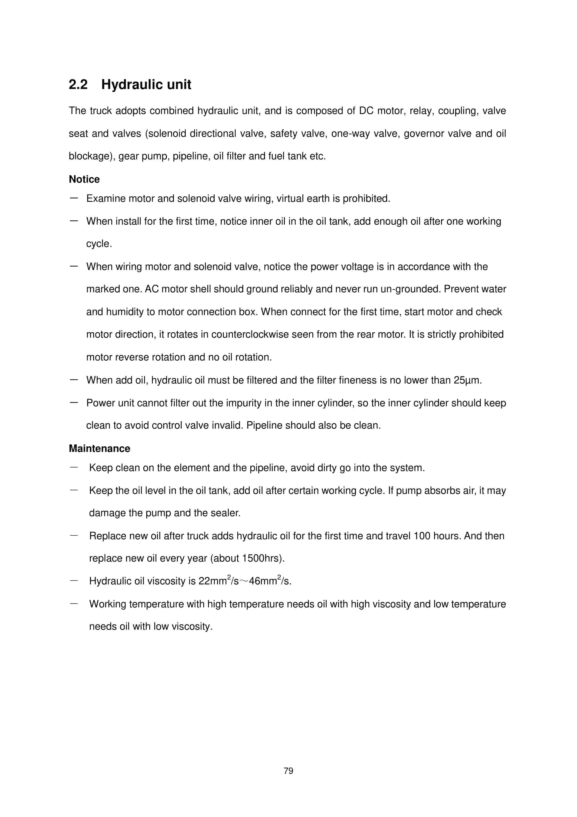 Hangcha CQDB12-AC1S-J to CQDB16-AZ3S-J Operation and Maintenance Manual-4