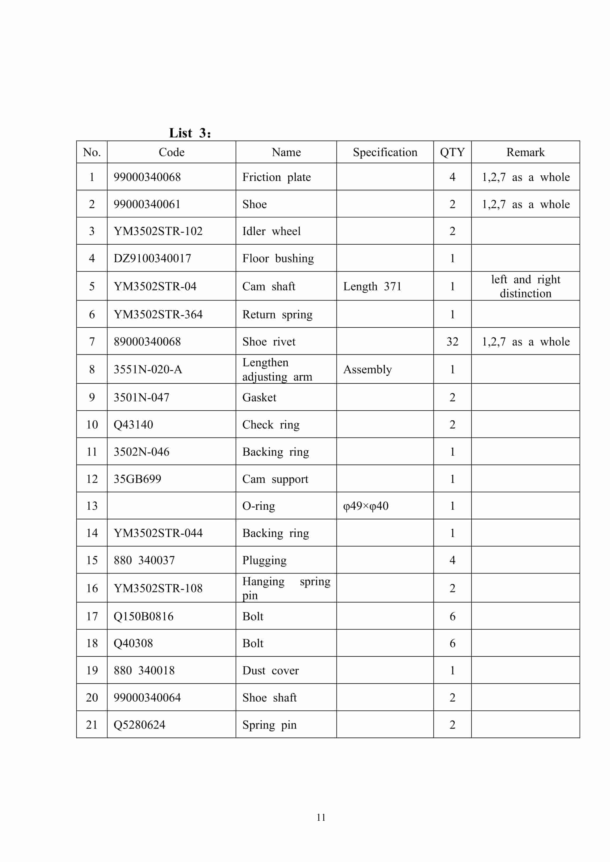 Hangcha Drive Axle PR105.22 Parts Catalog 3 Hangcha Drive Axle PR105.22 Parts Catalog-3