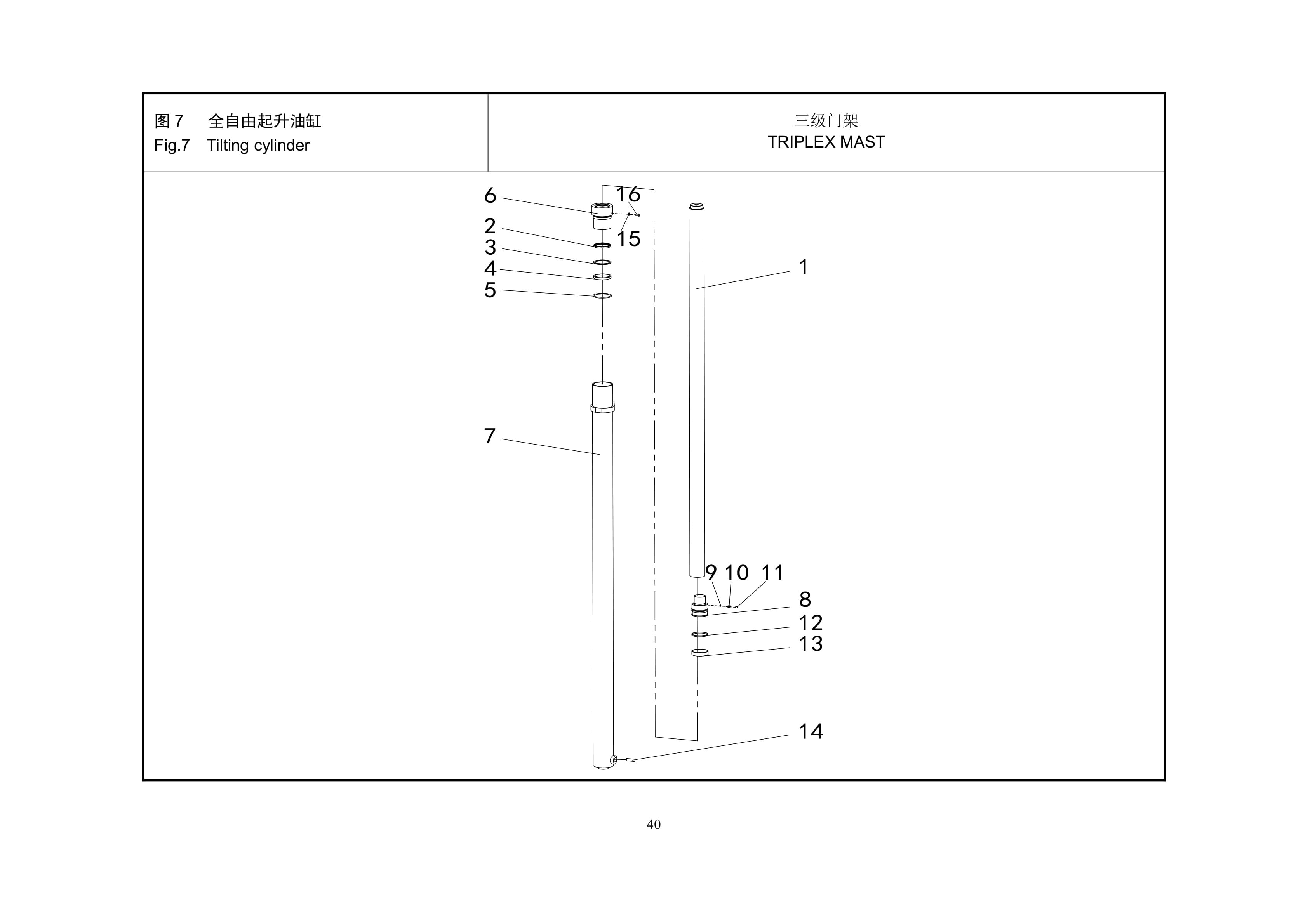 Hangcha Part 2 Door Frame Forklift Mast Parts Catalog-5