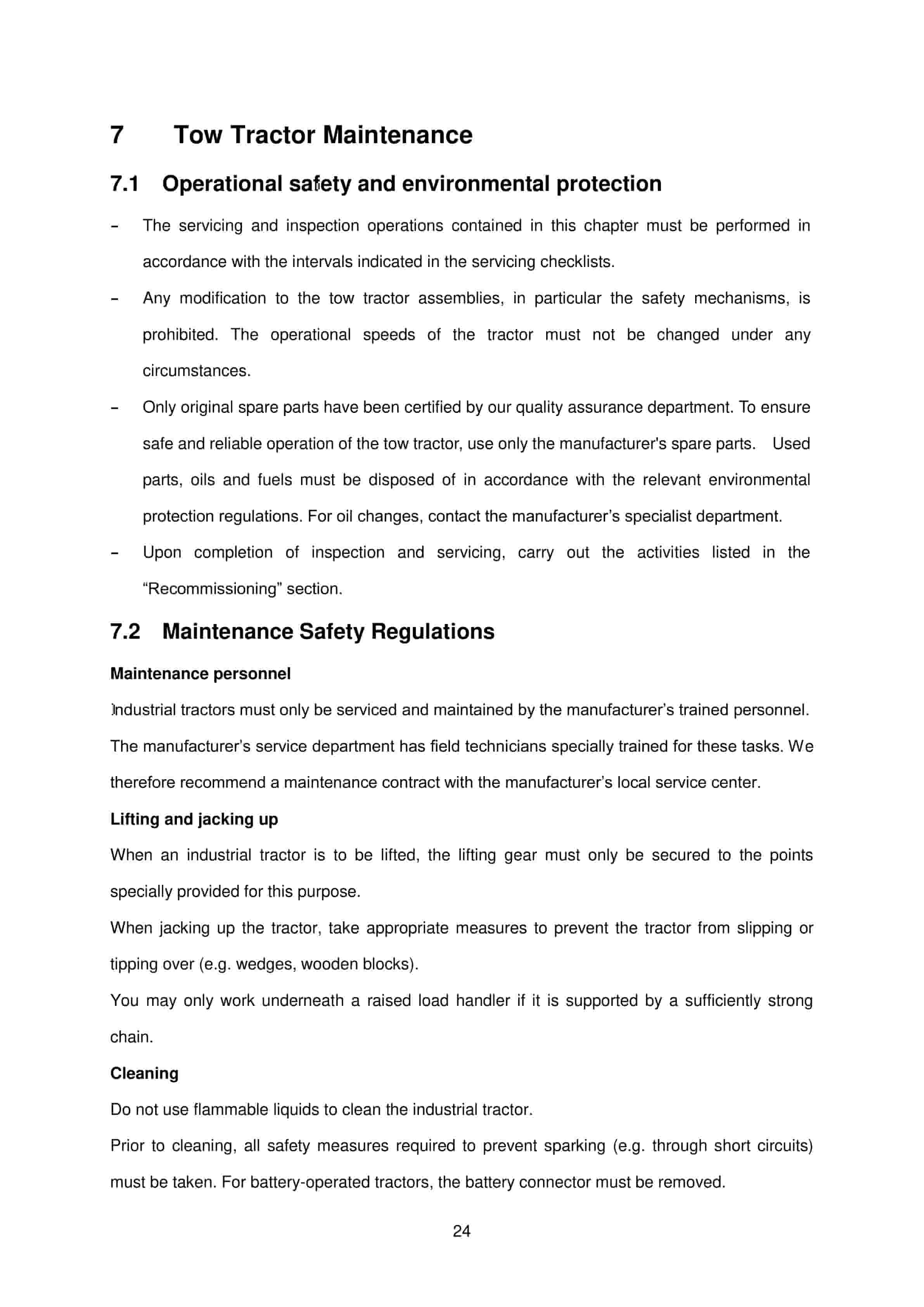 Hangcha QDD10-W Electrical Towing Tractor Operation and Maintenance Manual-4
