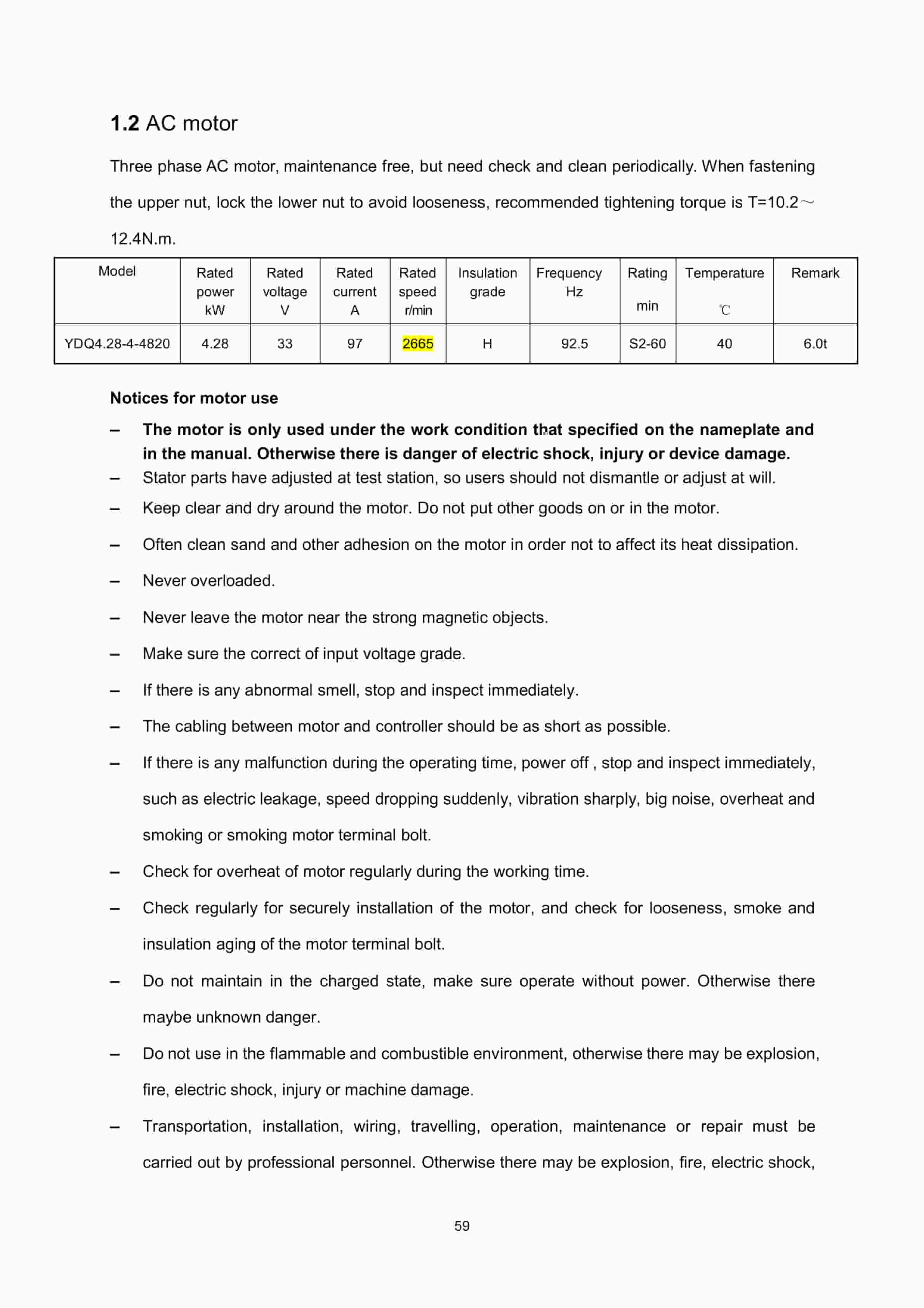 Hangcha QDD20-AC1 to QDD60-AC1S Operation and Maintenance Manual-3