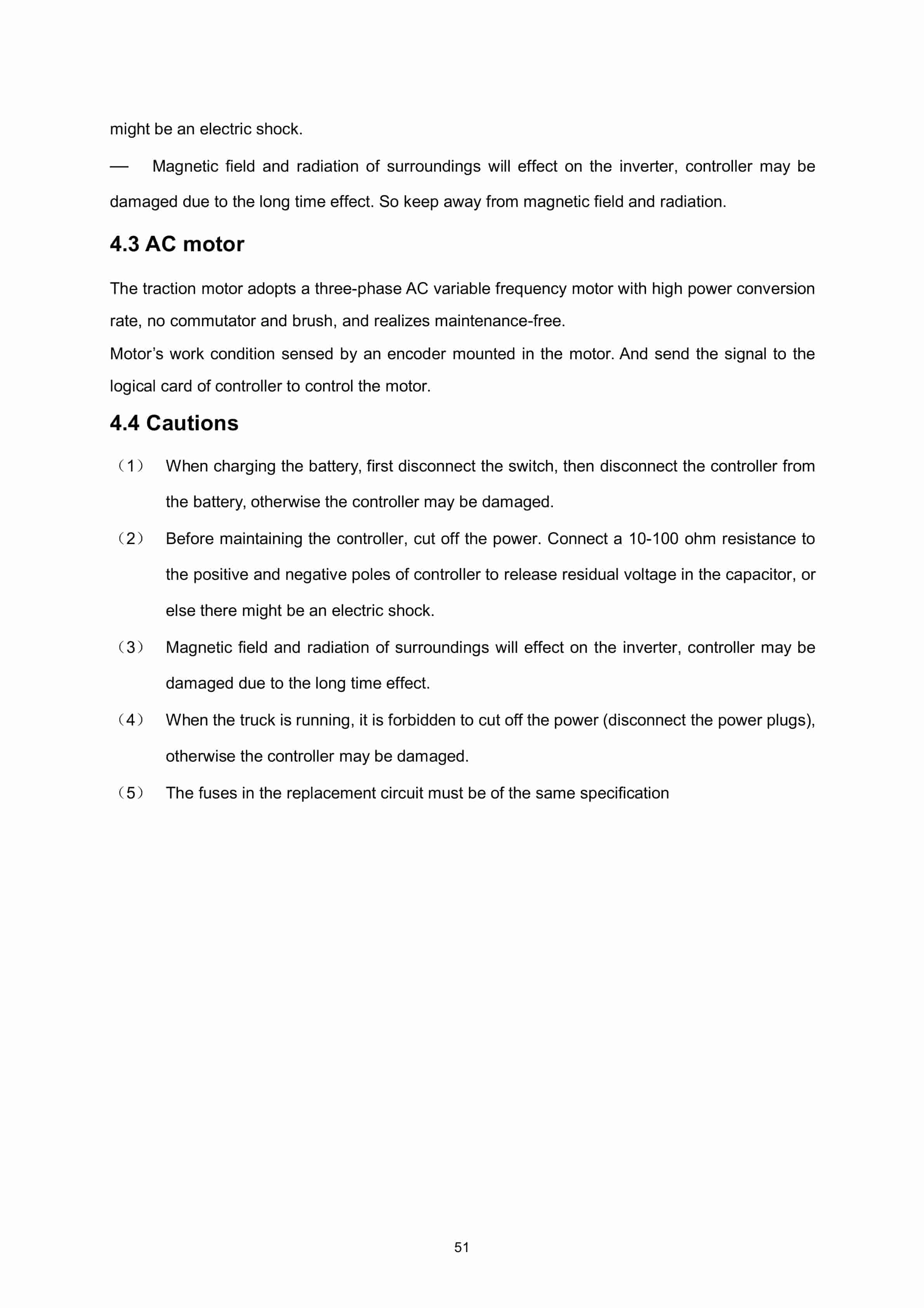 Hangcha QDD70-XD2-L to QDD100-XD2 Operation and Maintenance Manual-5