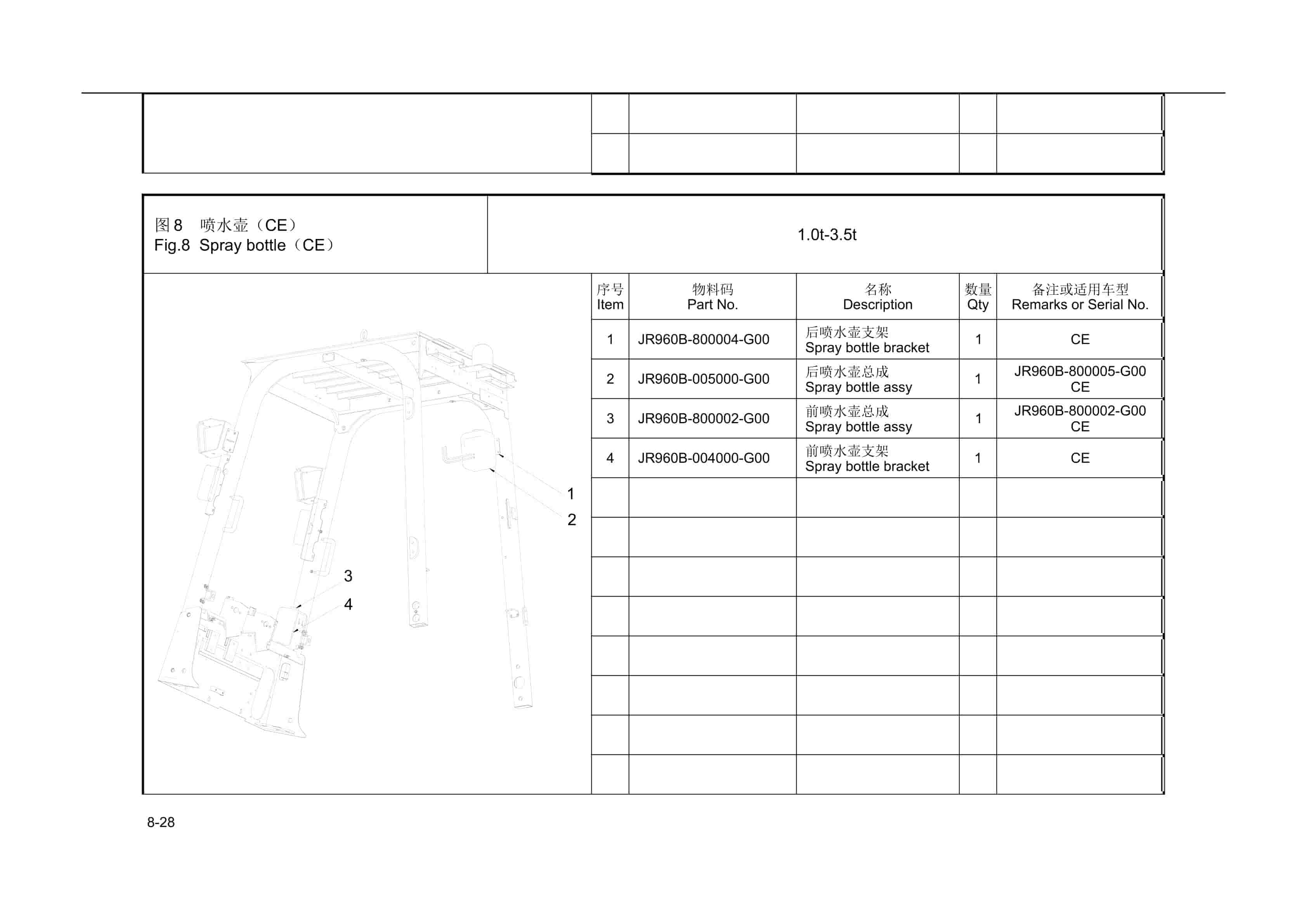 Hangcha R Series 1t-3.5t Cab System Forklift Parts Catalog-5