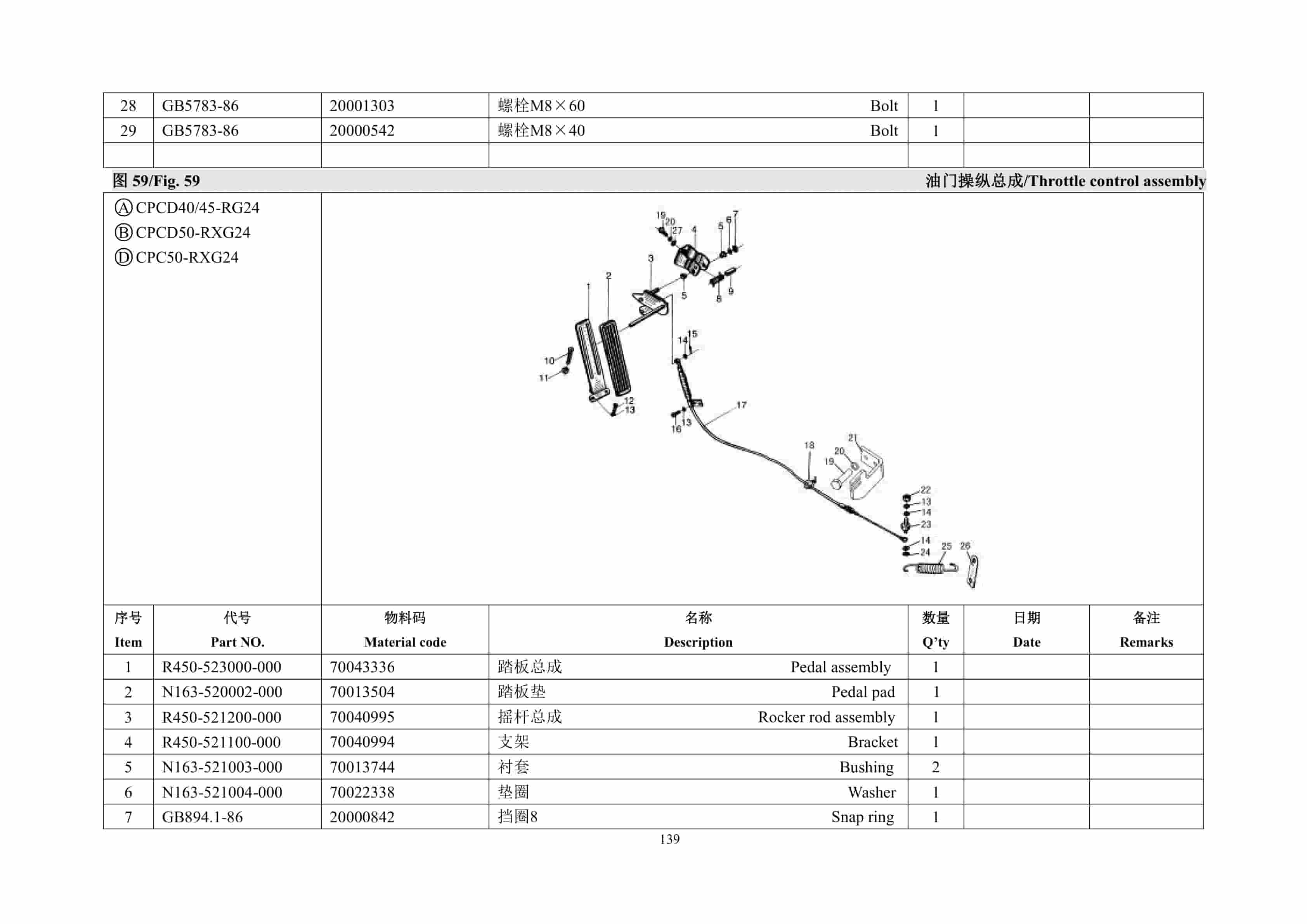 Hangcha R Series 4.0t-5.0t Forklift Parts Catalog-3