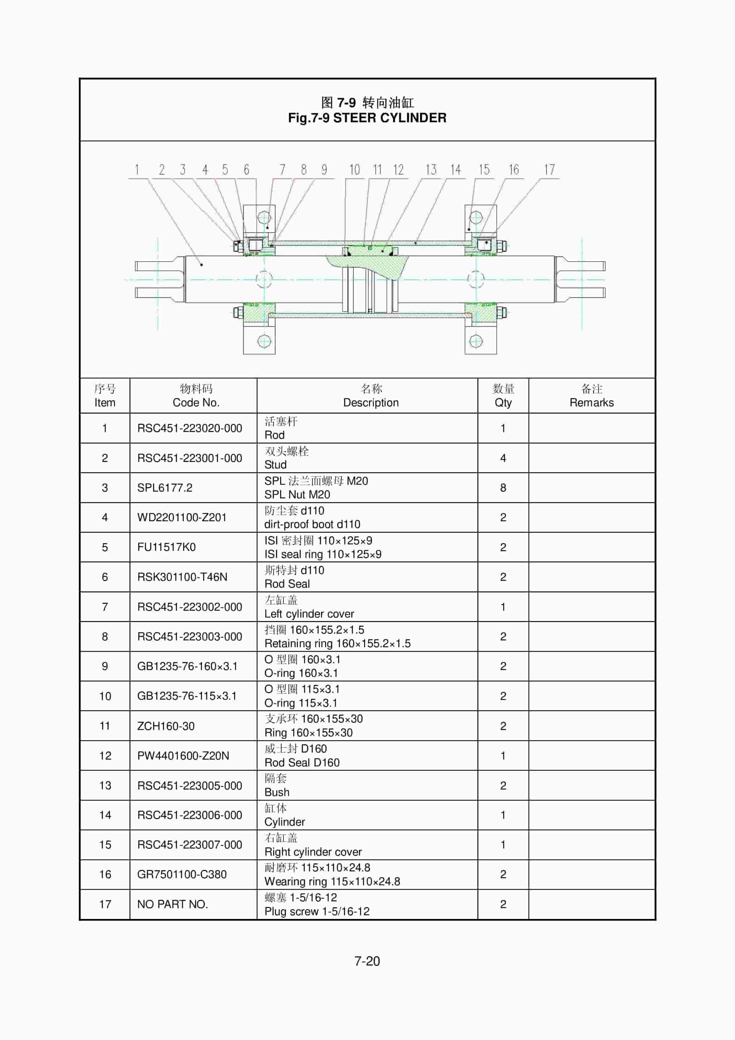 Hangcha RS45-31CH-W45 Container Reach Stacker Parts Catalog-4