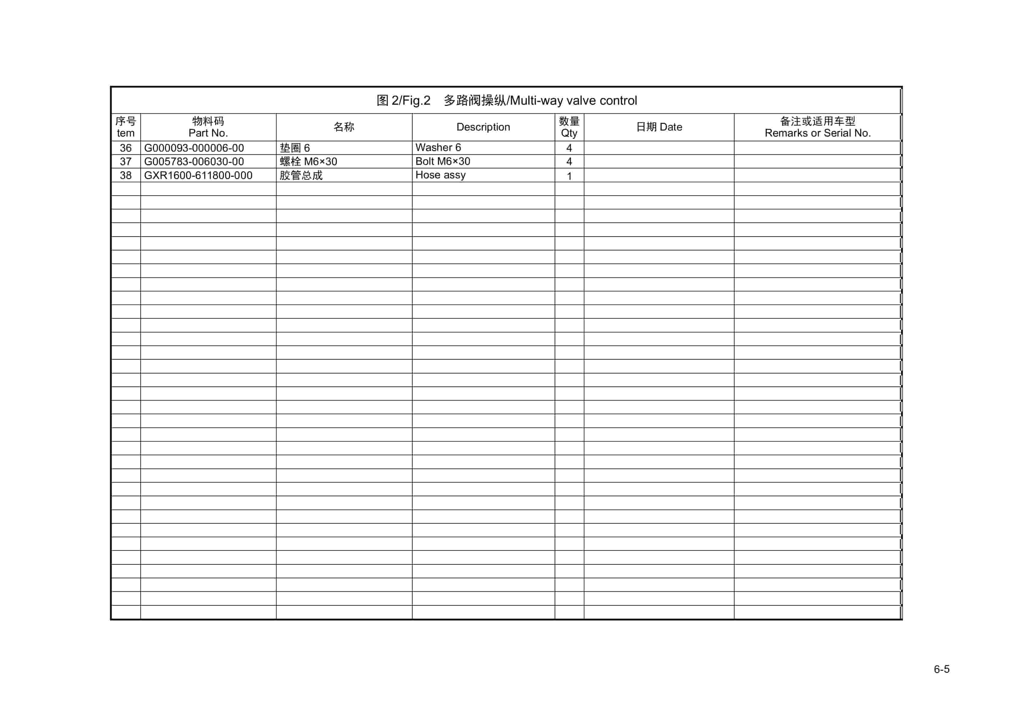 Hangcha X Series 12t-16t Internal Combustion Counterbalanced Forklift Truck Parts Catalog-2