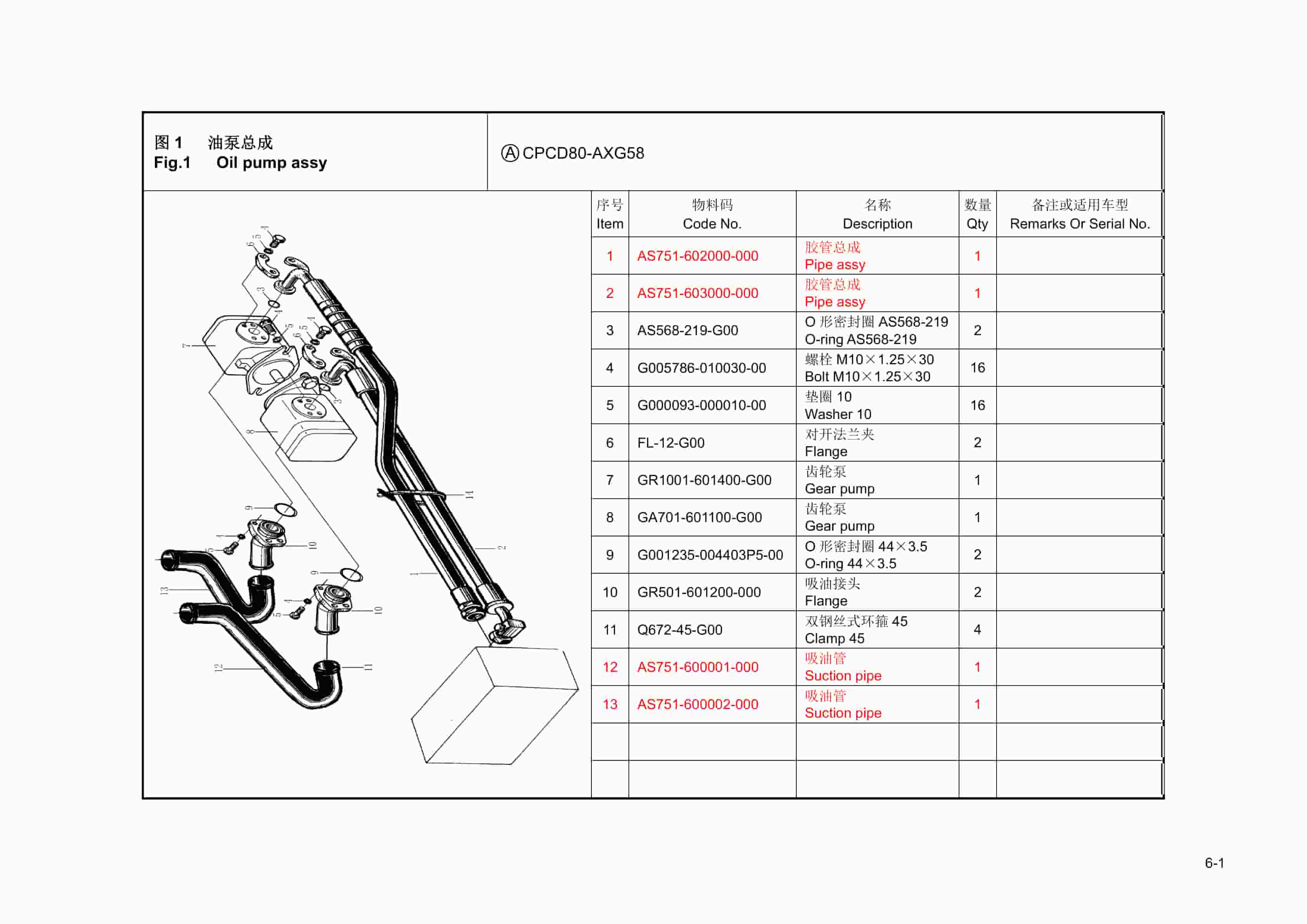 Hangcha X8t-X12t A Series Counterbalance Internal Combustion Forklift Truck Parts Catalog-3