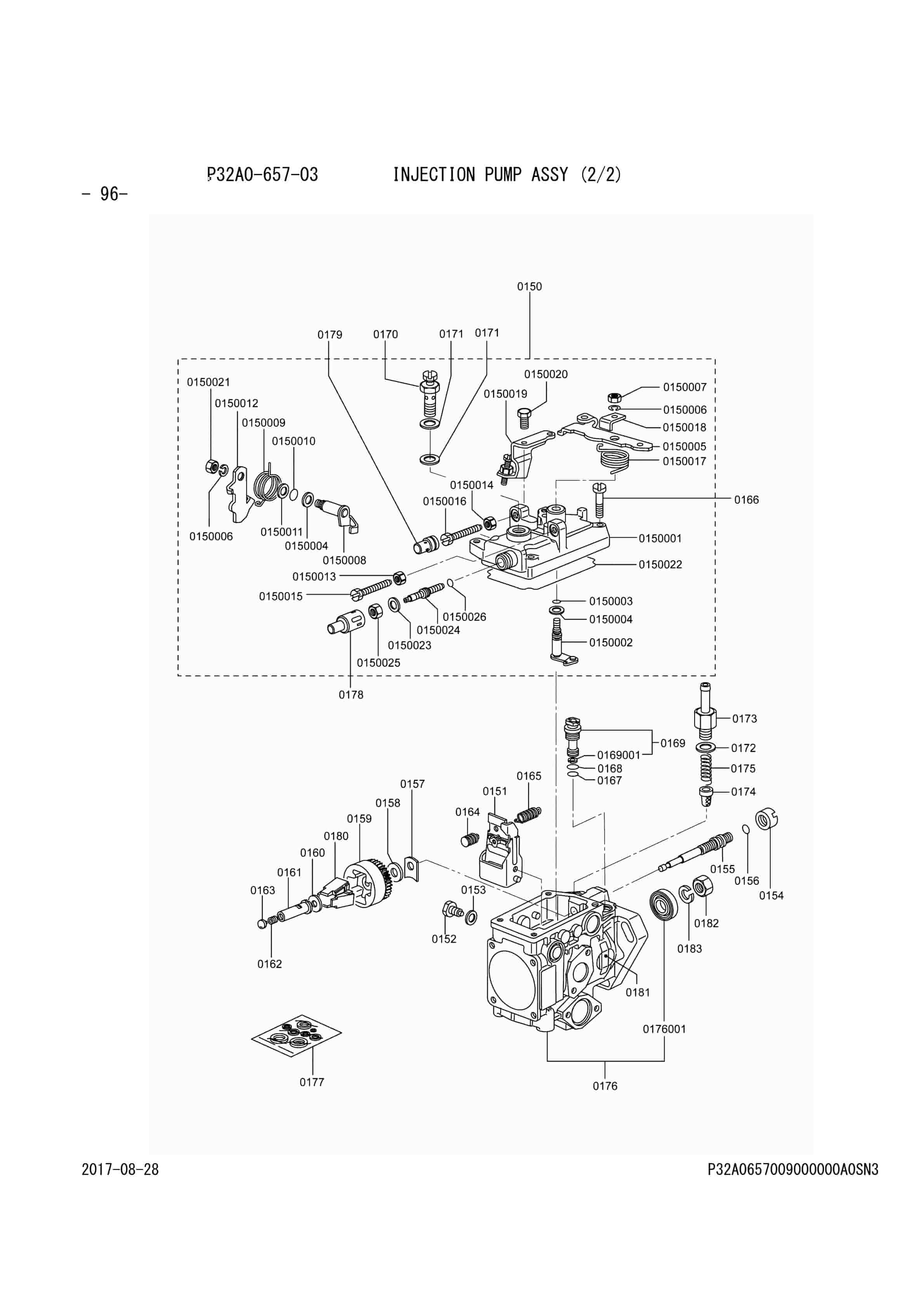 Mitsubishi S6S-G365CSFL Engine Parts Catalog 98615-C4000-4
