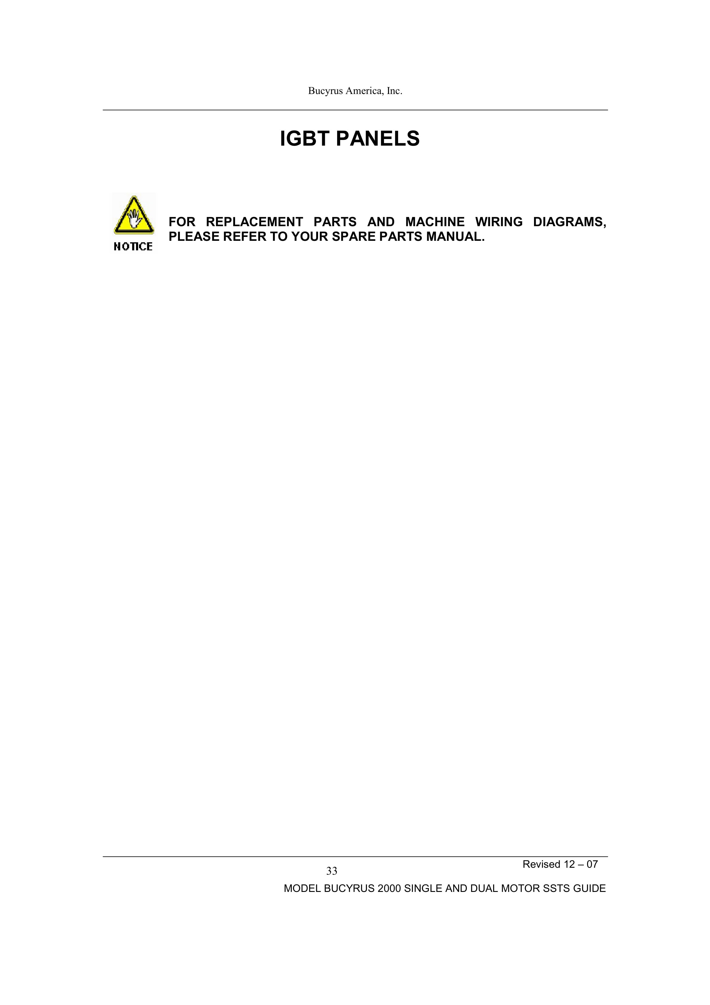 Bucyrus 2000 Dual And Single Motor Solid State Controllers Operation And Troubleshooting Guide-4