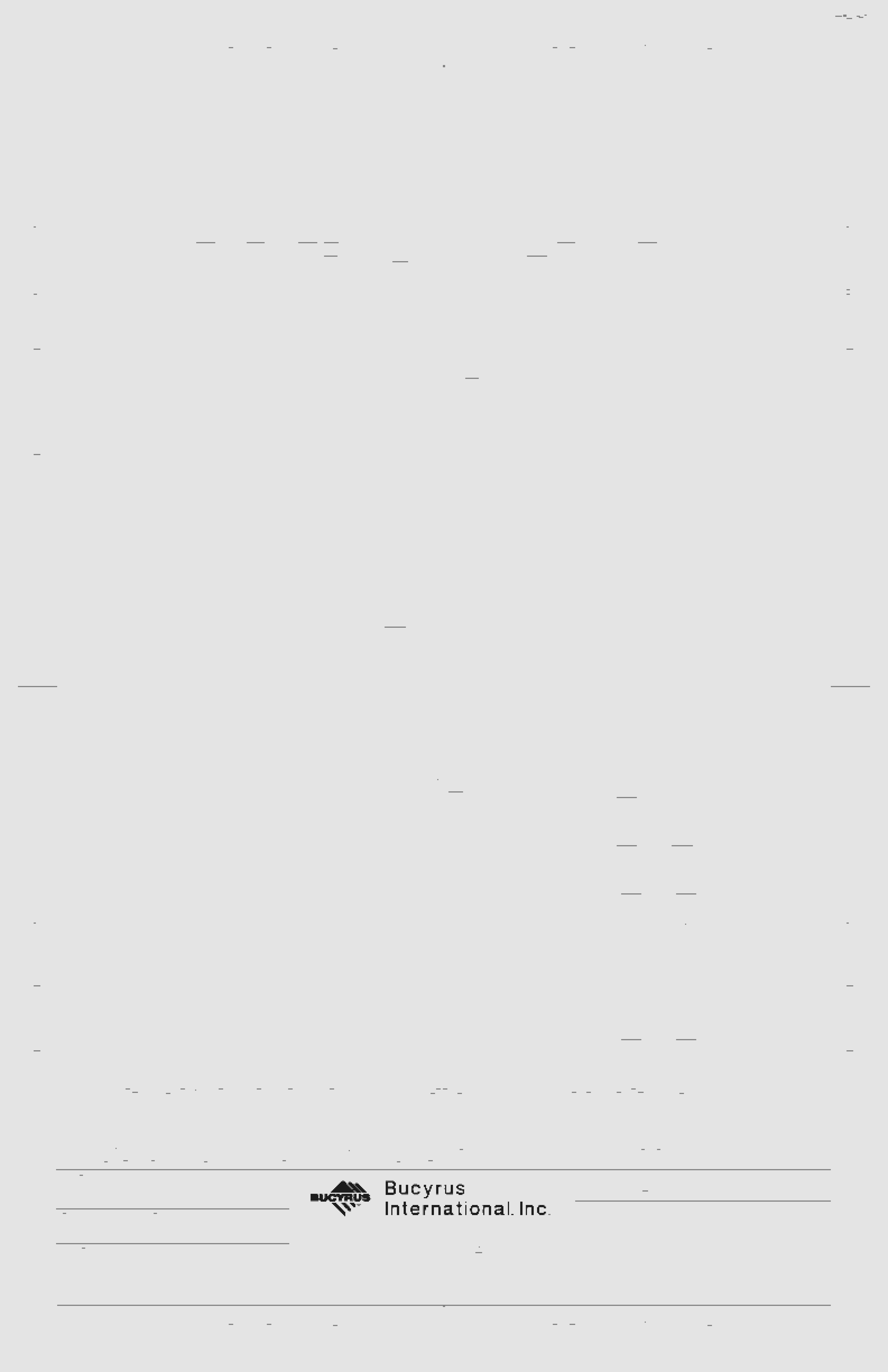 Bucyrus 495HD Electrical Schematic EM027941