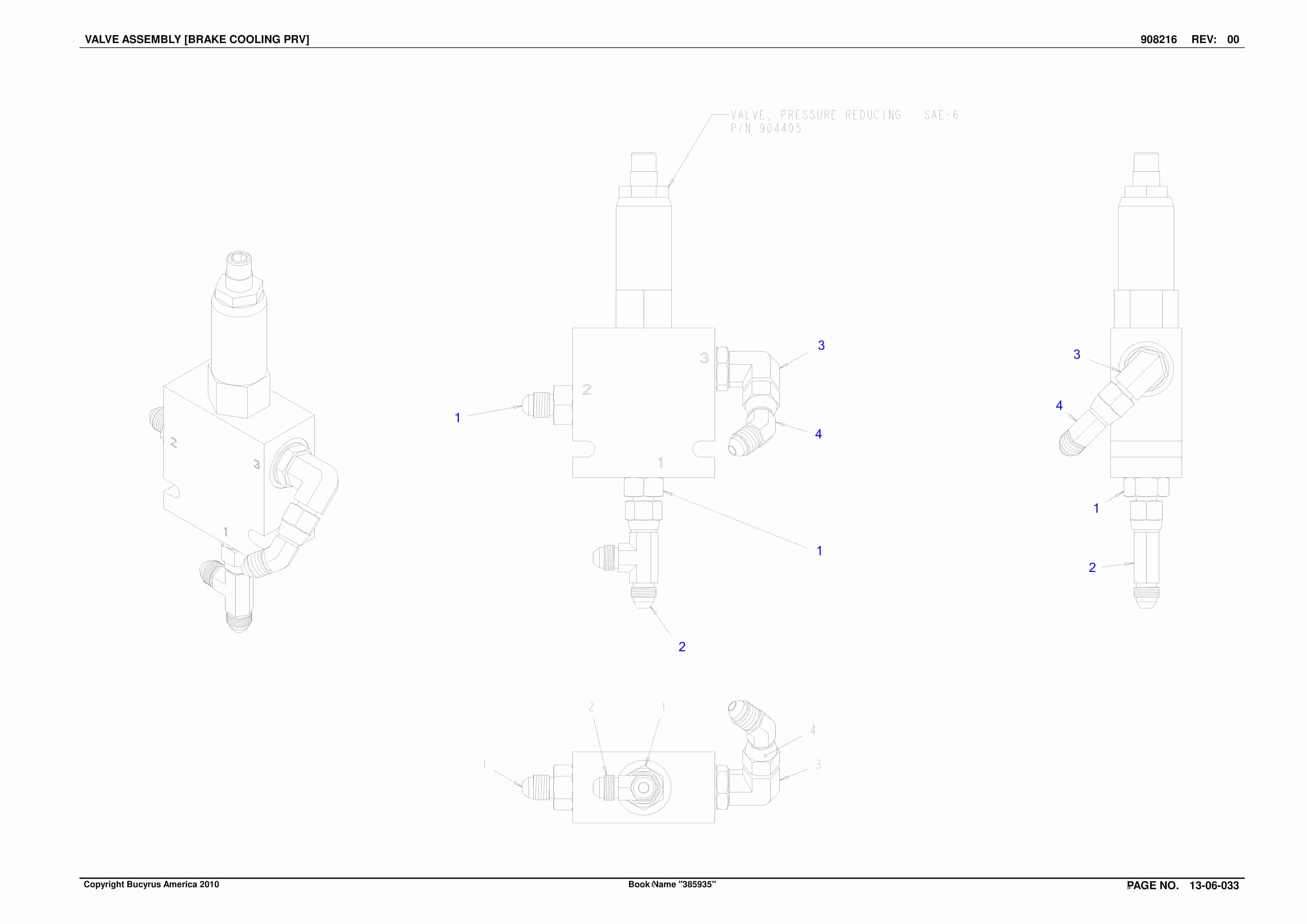 Bucyrus Continuous Miner Spare Parts List 875339-3