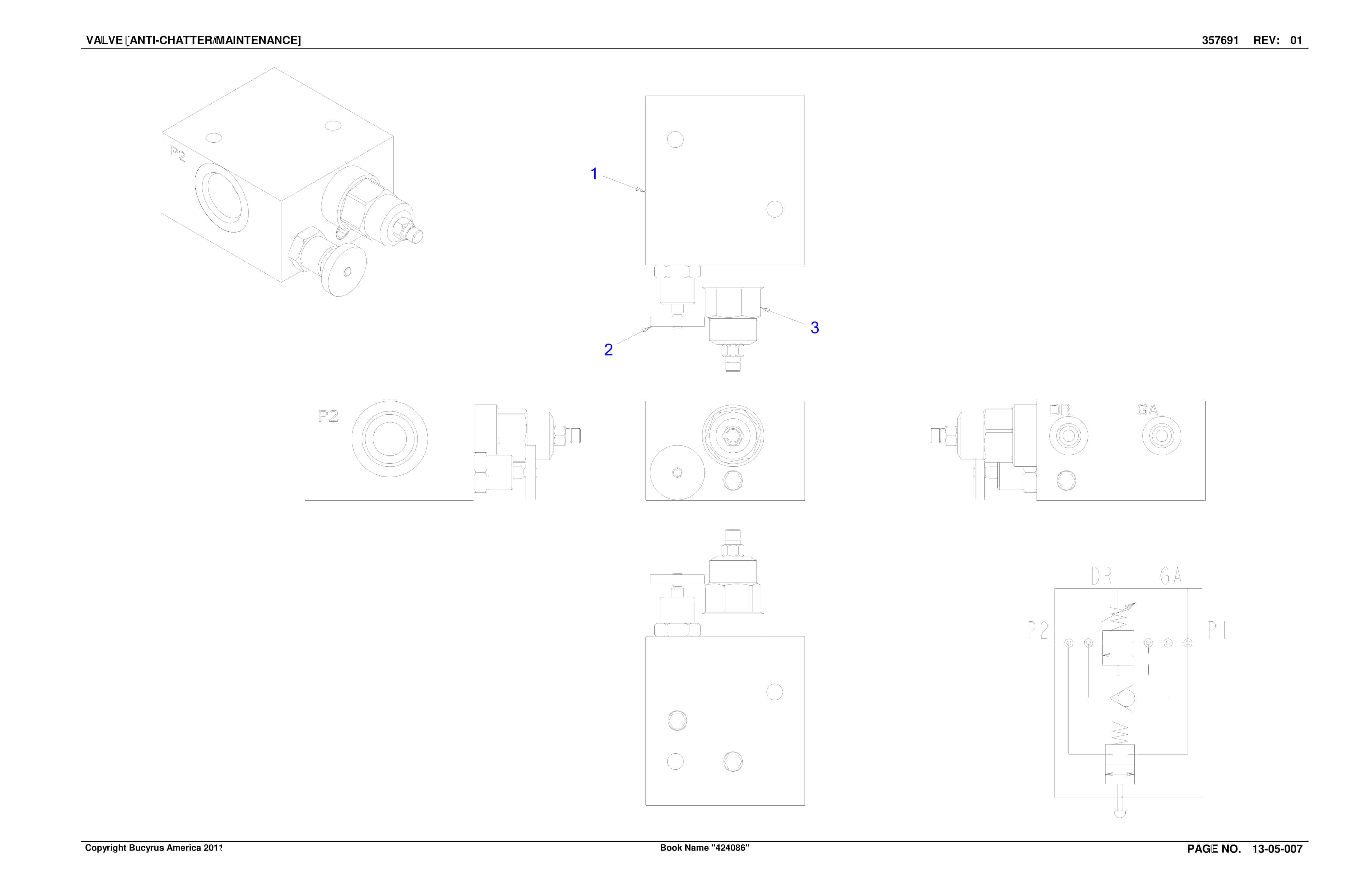 Bucyrus Continuous Miner Spare Parts List 907781-3