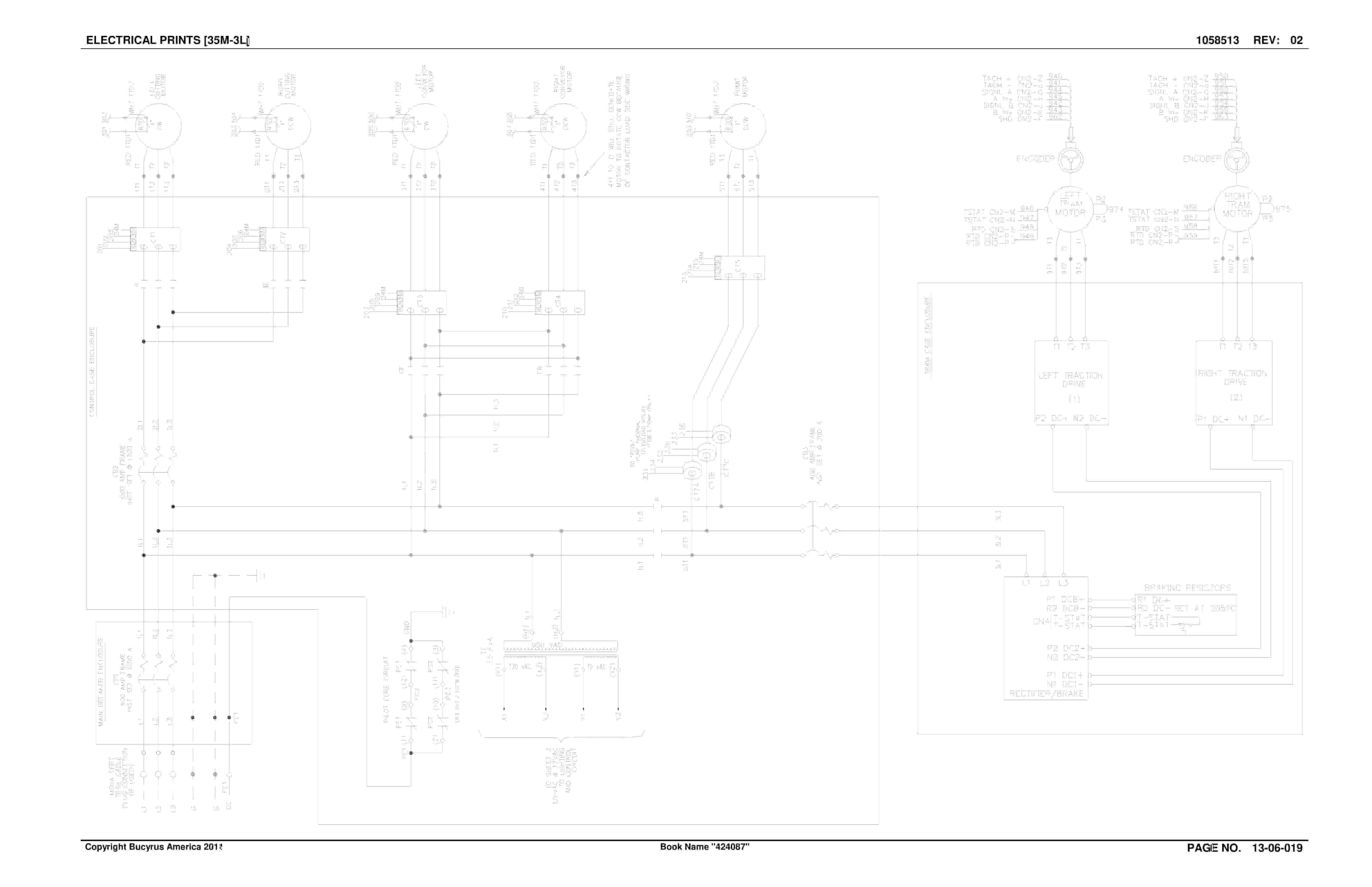 Bucyrus Continuous Miner Spare Parts List 907782-5