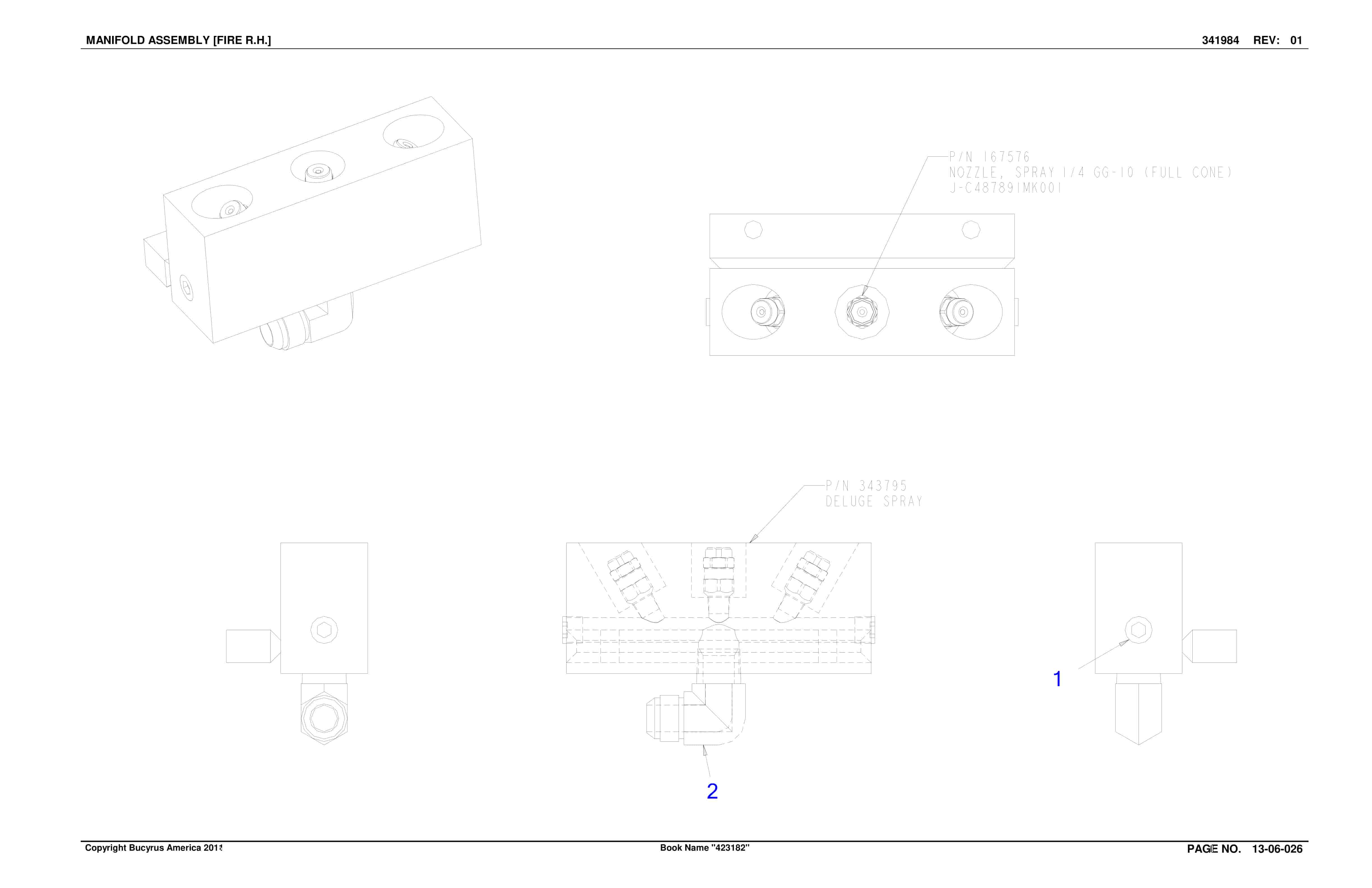 Bucyrus Continuous Miner Spare Parts List 907793-3