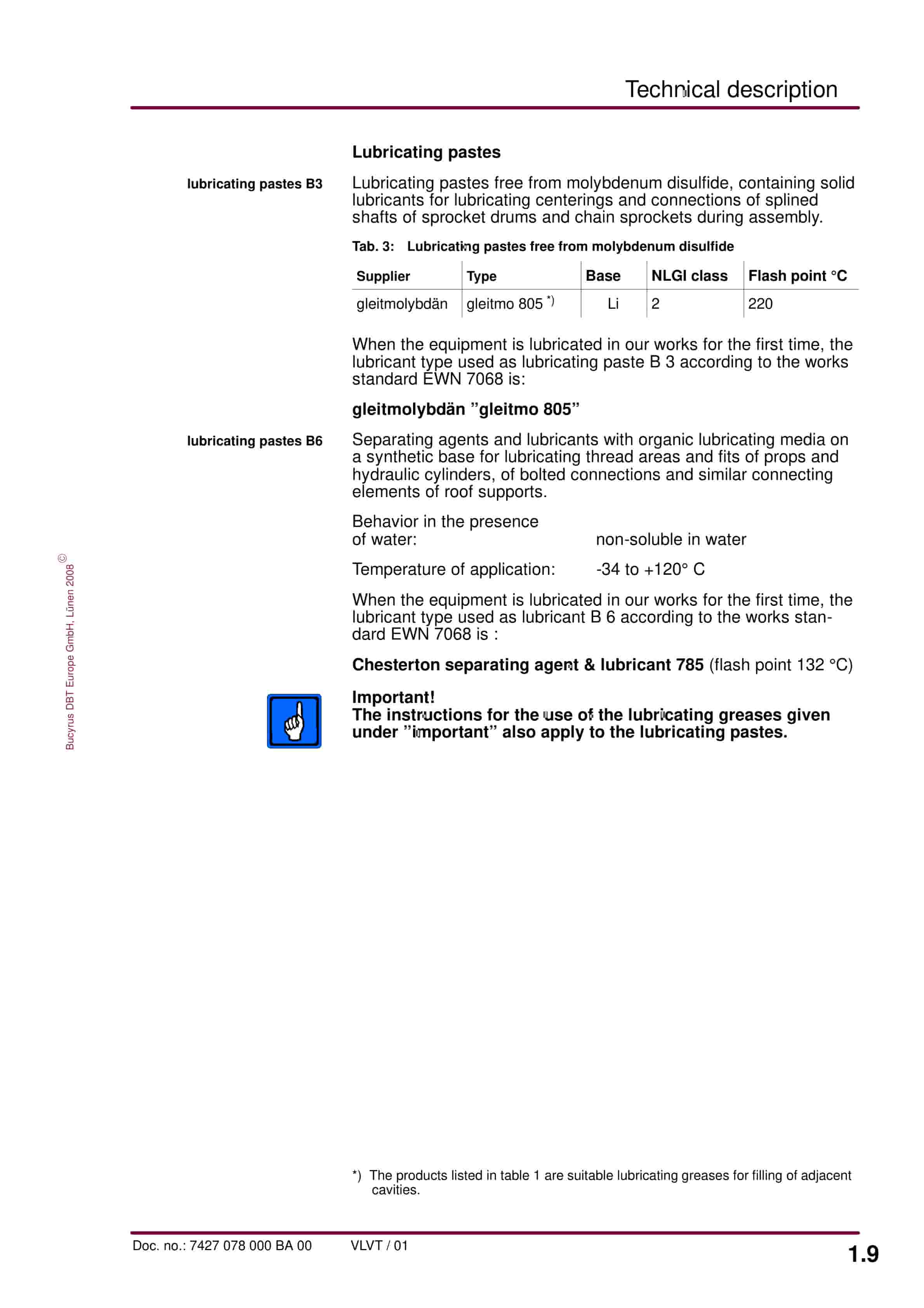 Bucyrus Conveyor Steering Device Technical Description 7427 078 000 BA 00-3