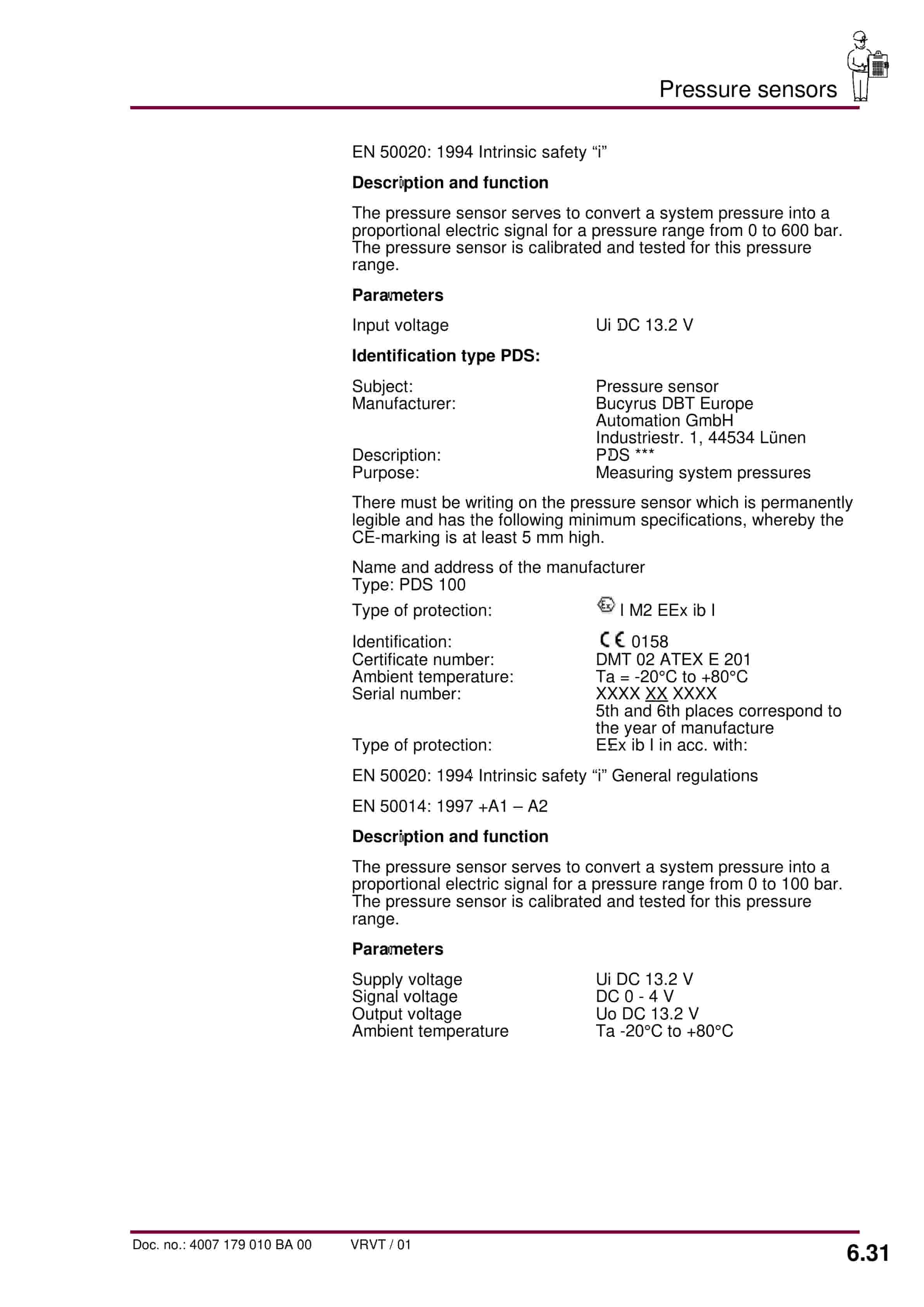Bucyrus Face Controller With PMC-R Operating Manual 4007 179 010 BA 00-5
