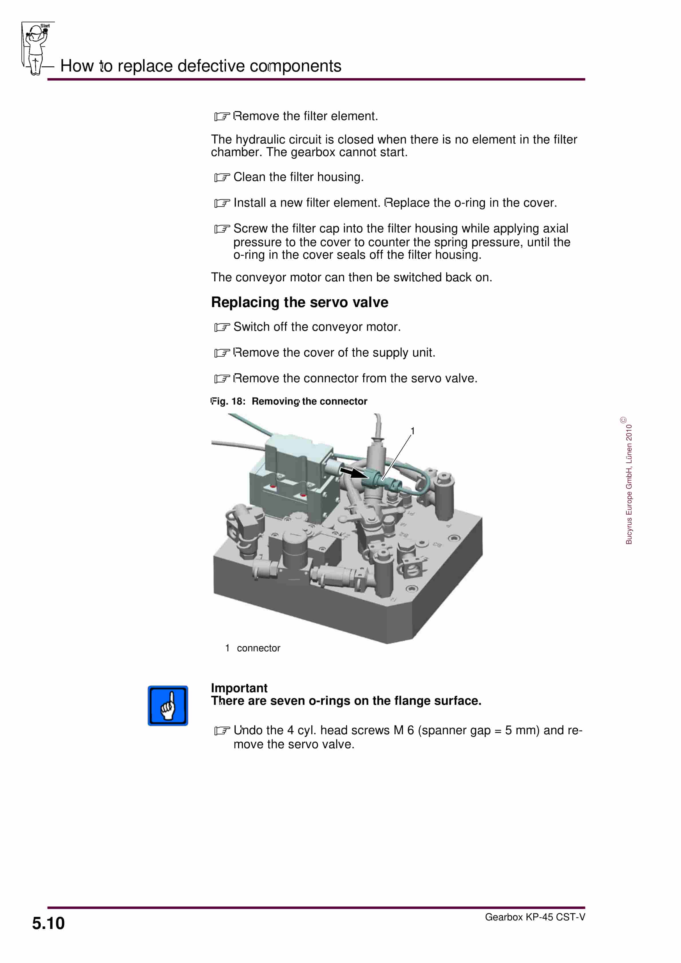 Bucyrus Gearbox KP-45 CST-V Operating Manual 1949 045 000 BA 00-2