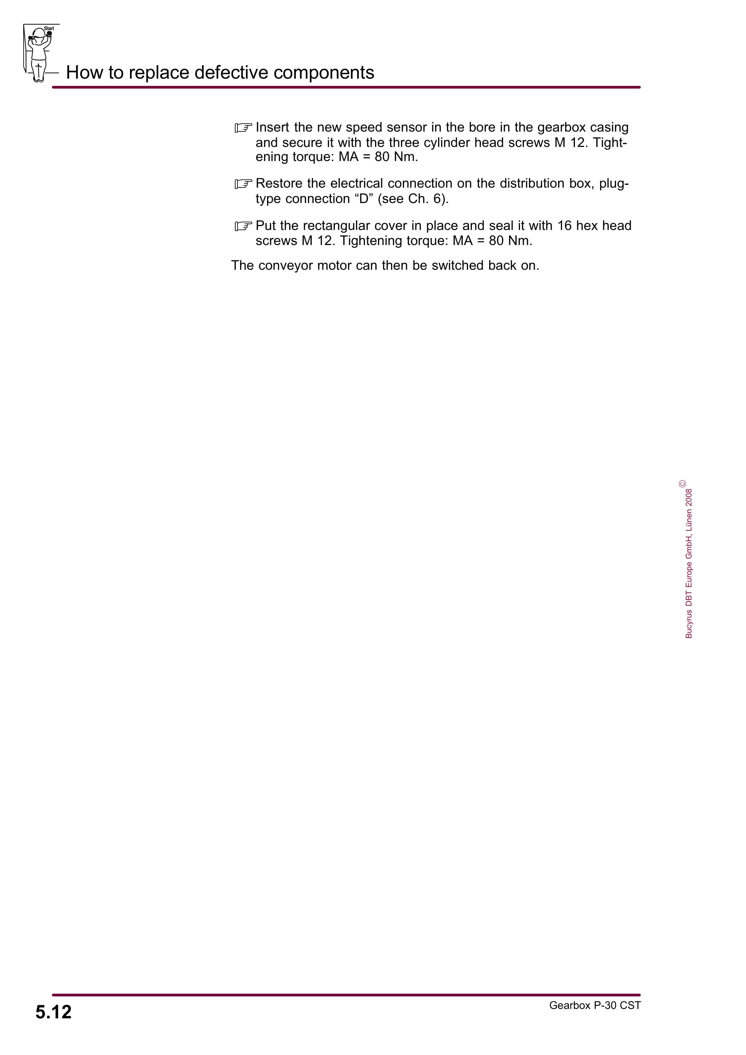 Bucyrus Gearbox P-30 CST Operating Manual 1946 023 000 BA 00-2