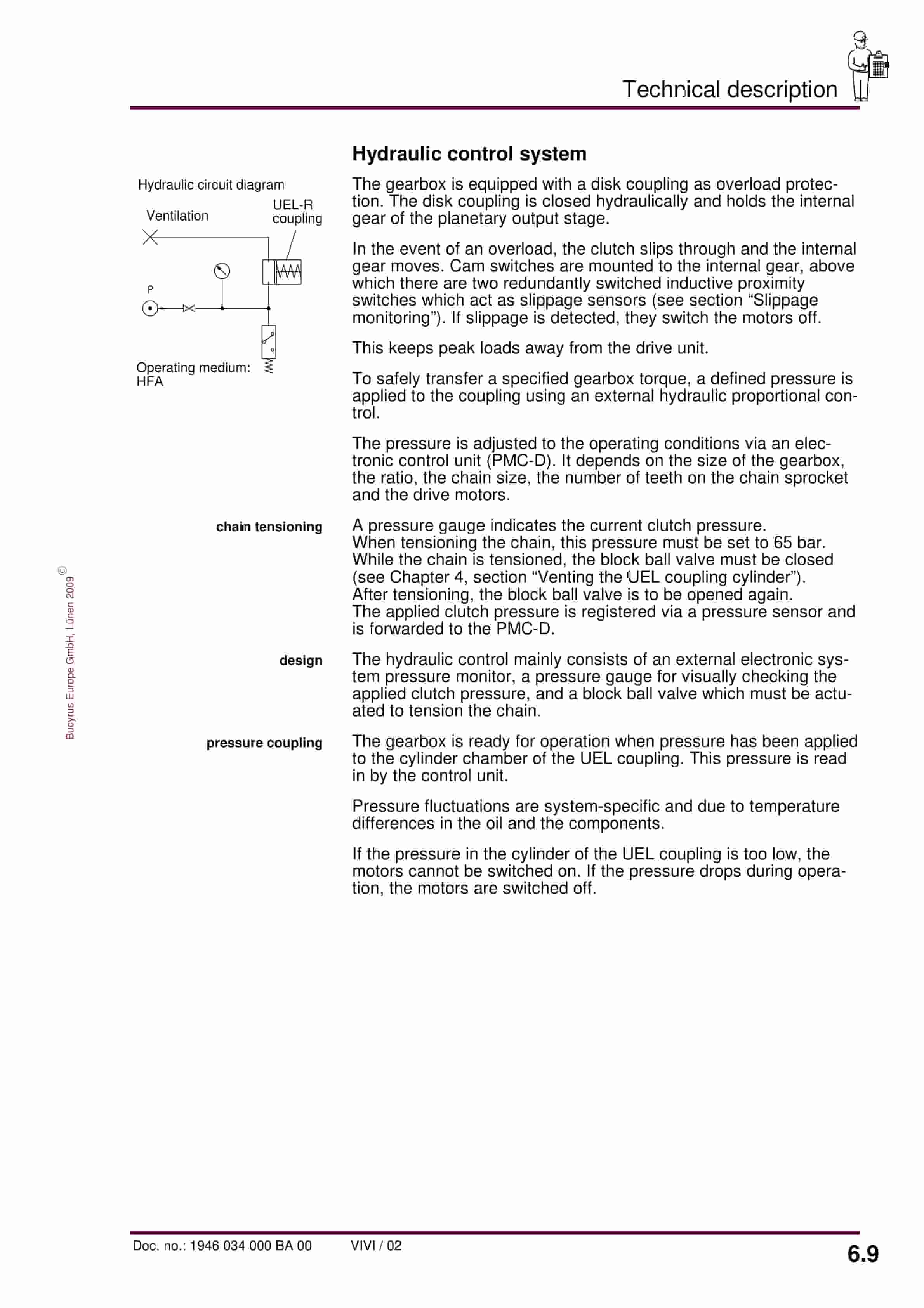 Bucyrus Gearbox P-45 UEL-R Operating Manual 1946 034 000 BA 00-4
