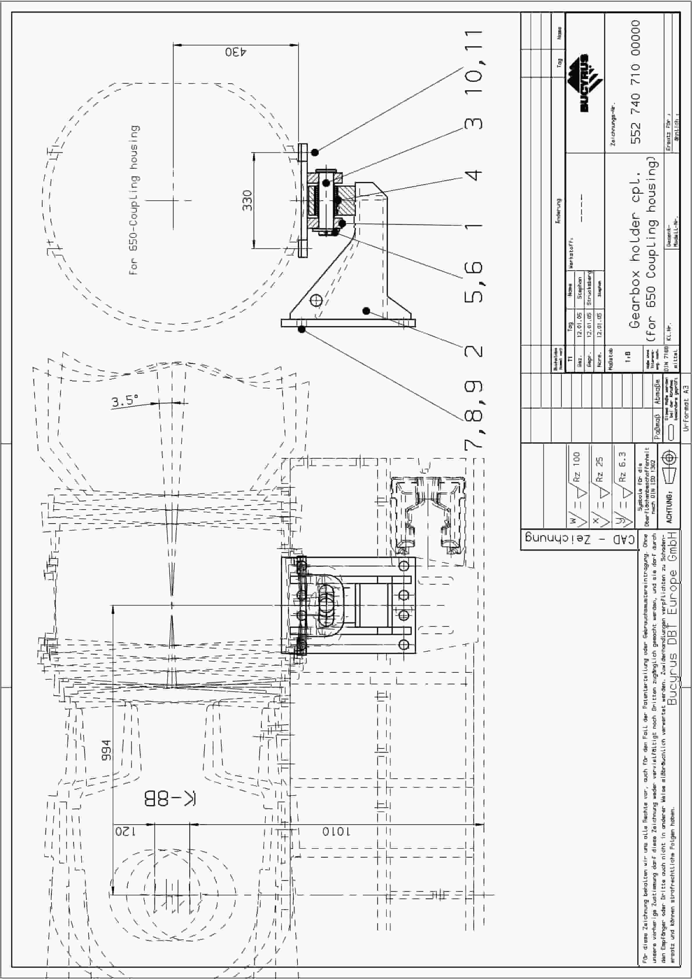 Bucyrus Impact Roll Crusher SK 1118 Spare Parts List 552809-3