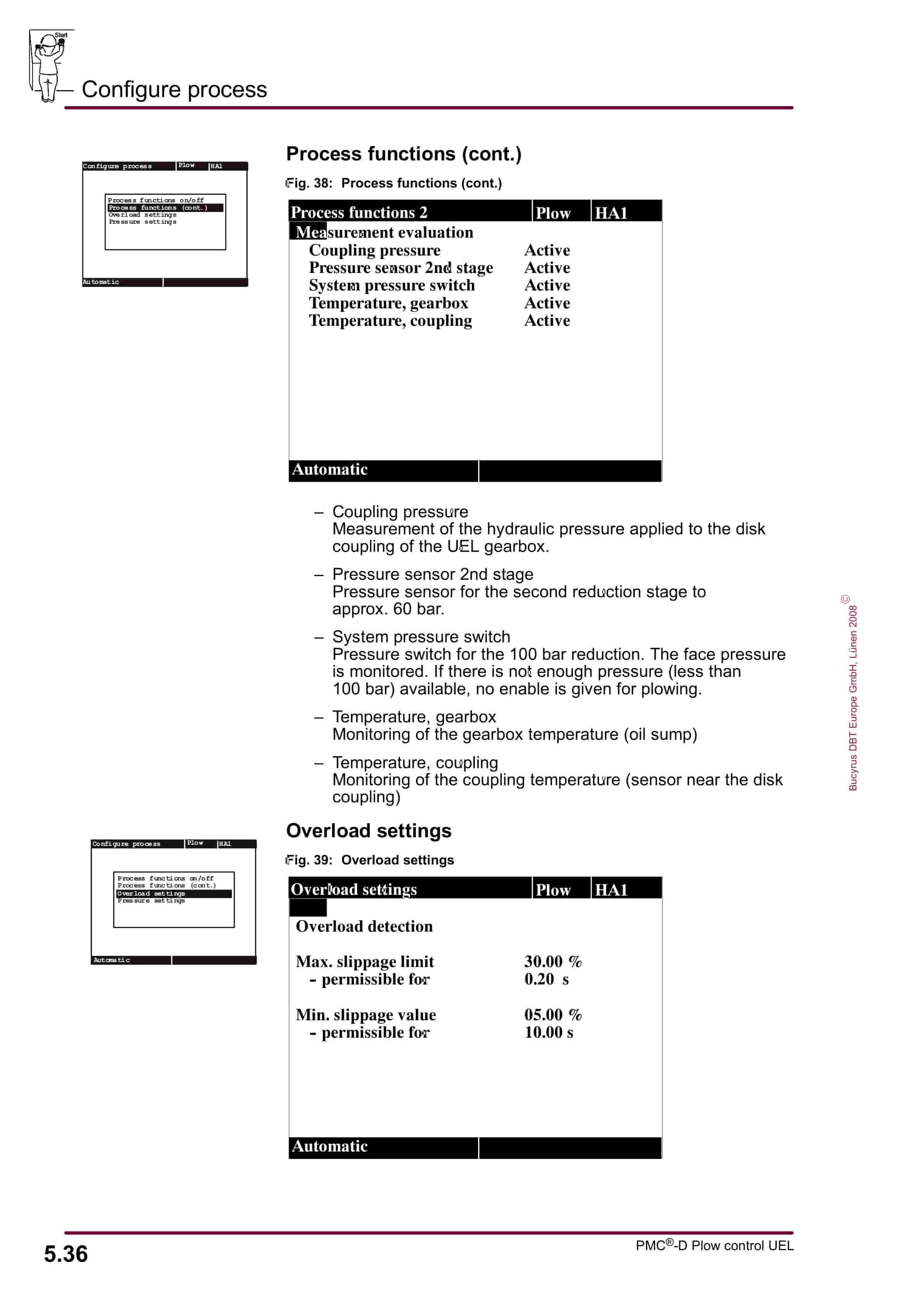 Bucyrus PMC-D Drive Control System Plow Control UEL Operating Manual 1999 001 015 BA 00-3