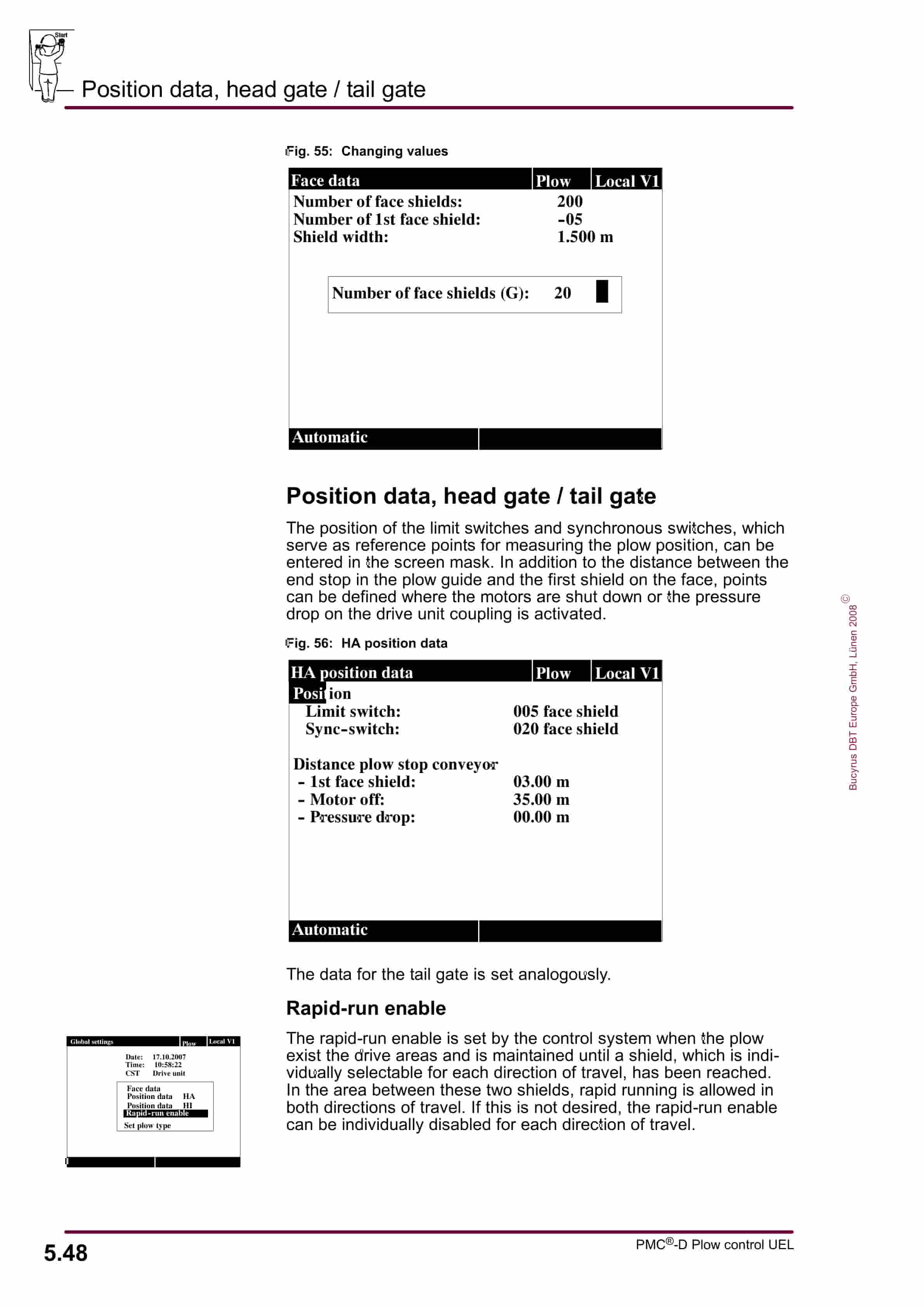 Bucyrus PMC-D Drive Control System Plow Control UEL Operating Manual 1999 001 015 BA 00-5