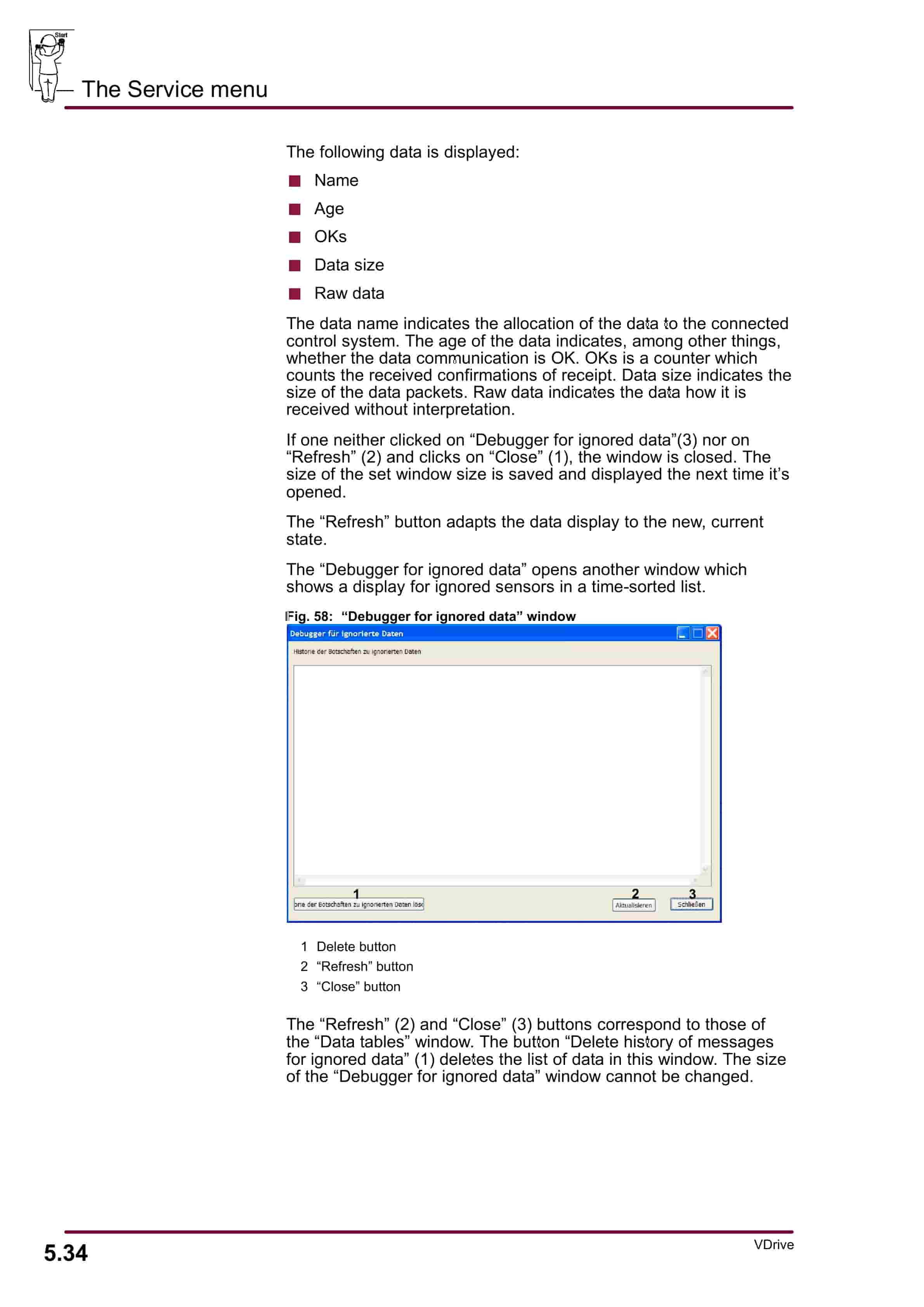 Bucyrus PMC System VDrive Central Control Visualization Of The Gear Control PMC-D Operating Manual 1999 001 012 BA 00-4
