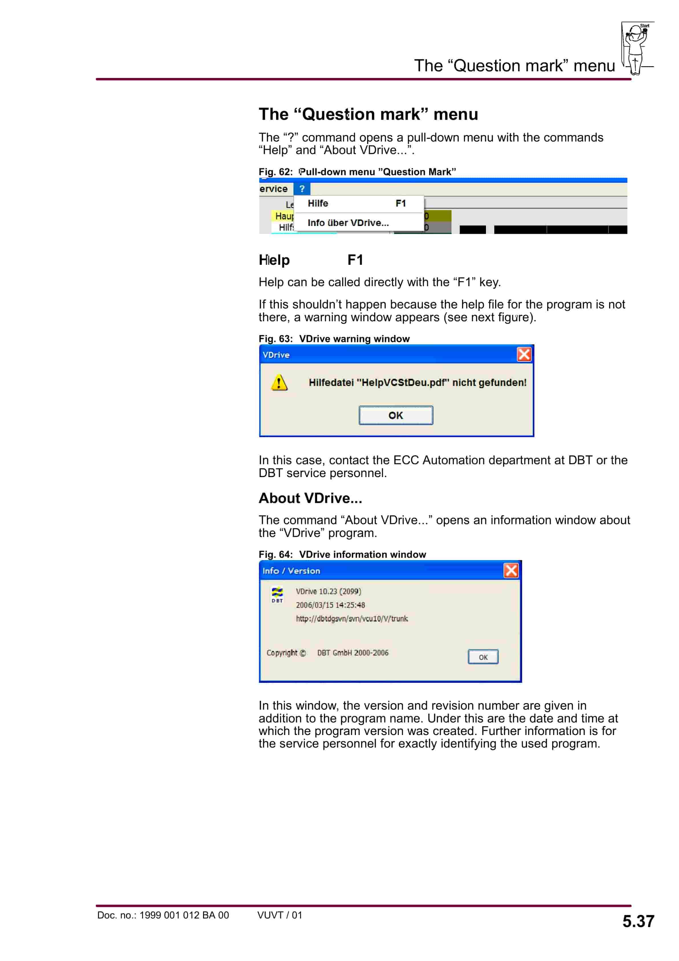 Bucyrus PMC System VDrive Central Control Visualization Of The Gear Control PMC-D Operating Manual 1999 001 012 BA 00-5