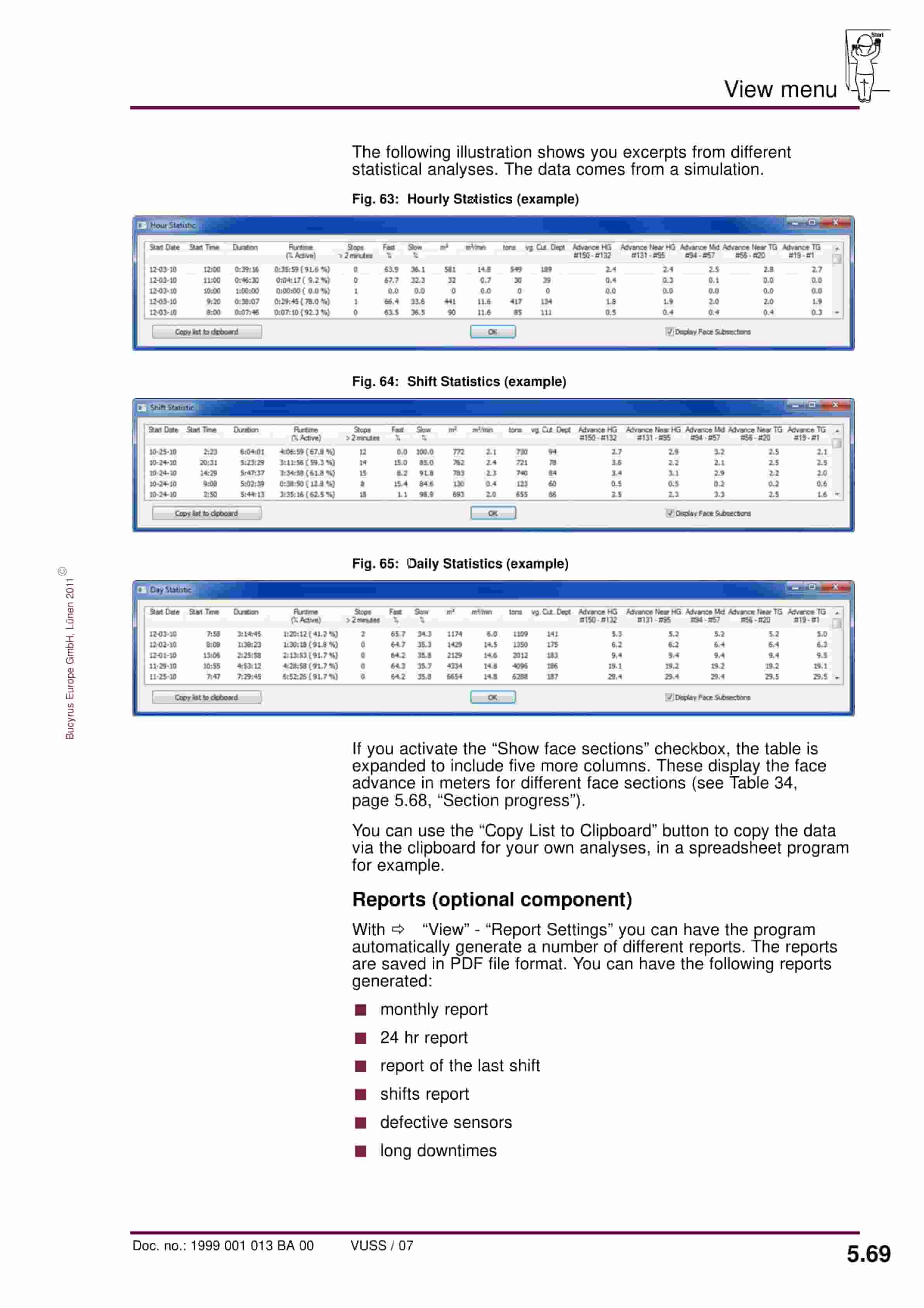 Bucyrus PMC-System Vshield Visualization Of Face Automation Ver 10.81 Operating Manual 1999 001 013 BA 00-5