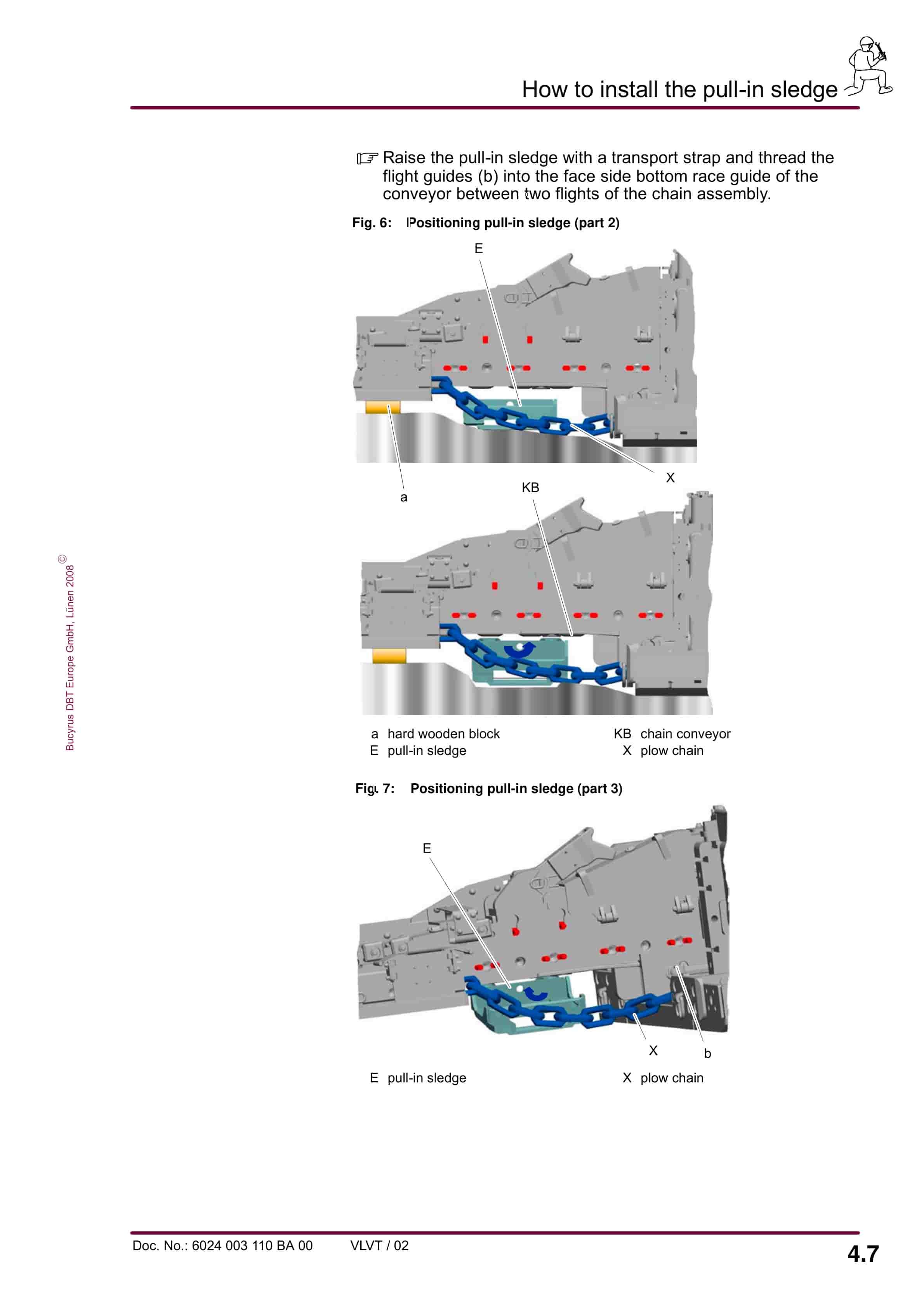 Bucyrus Pulling Device For Base-Plate Plow Chains (RHH 42) Operating Manual 6024 003 110 BA 00-2