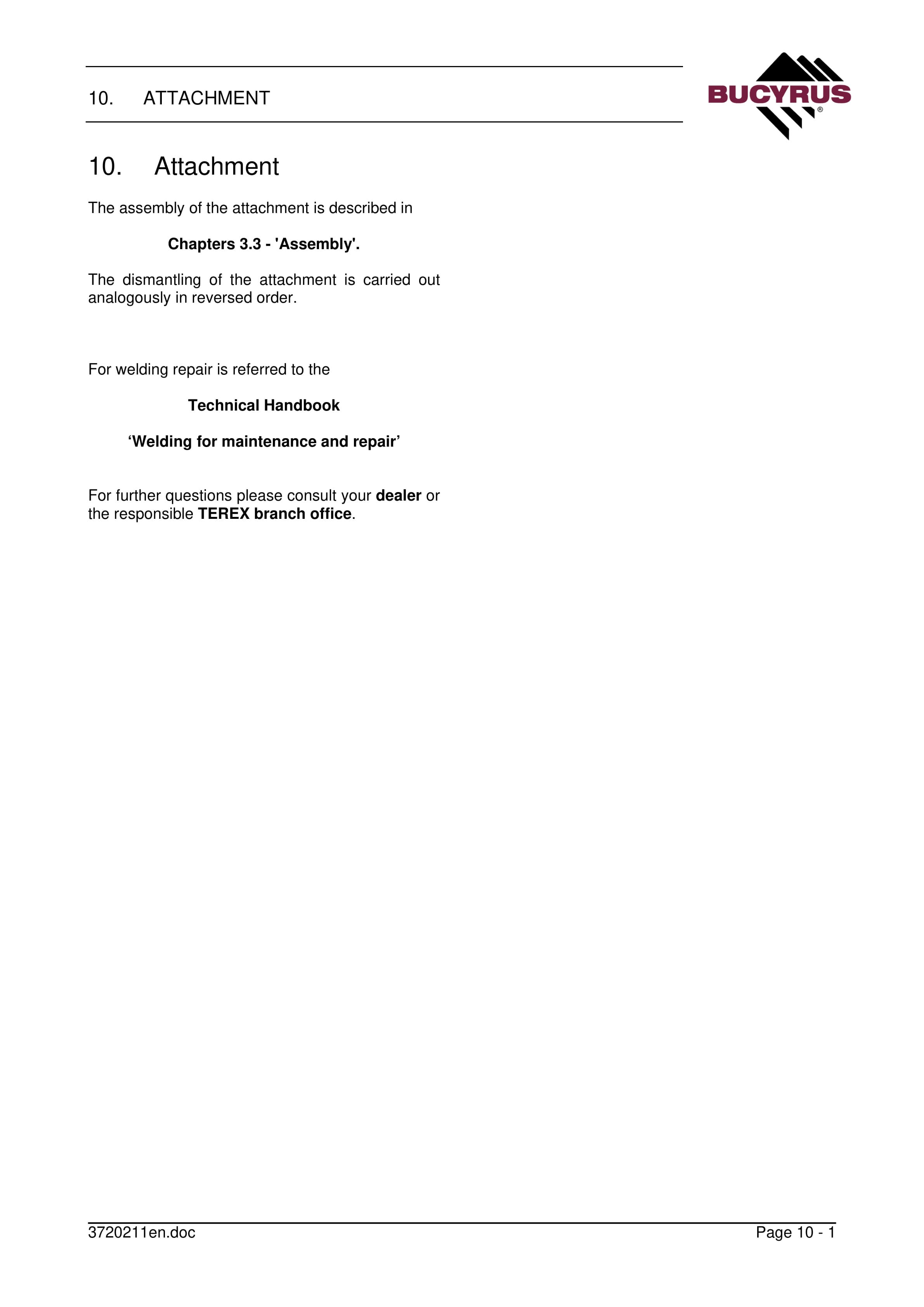 Bucyrus RH 120 E Technical Handbook 120125-5